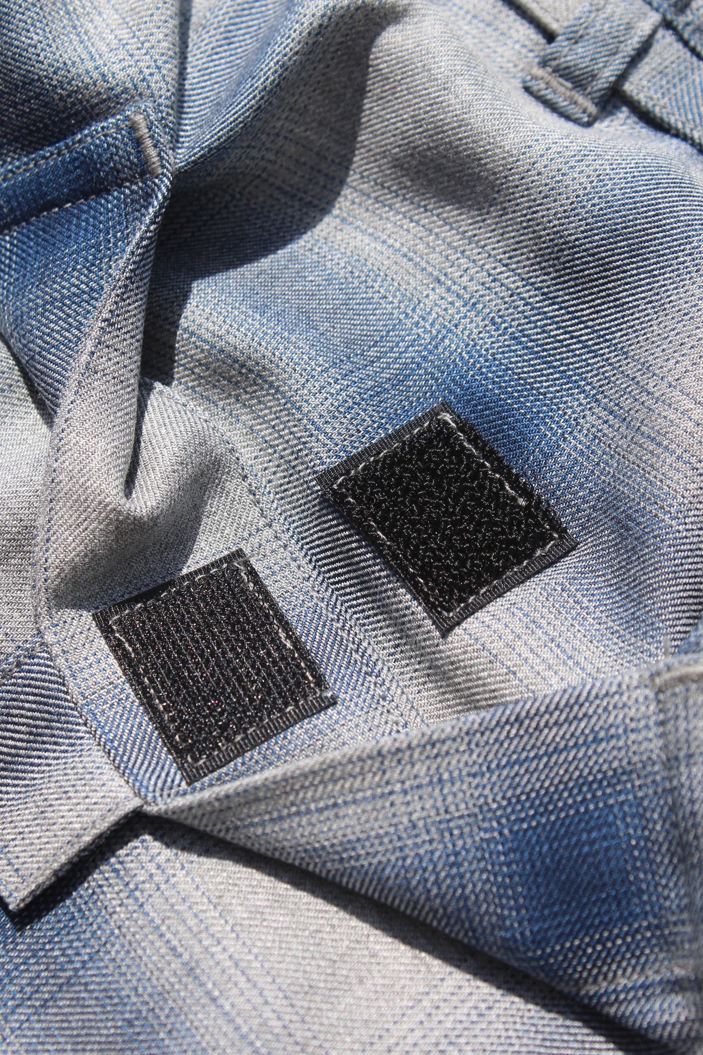ESSAY 3TUCKED CROP SHORTS - BLUE CHECK