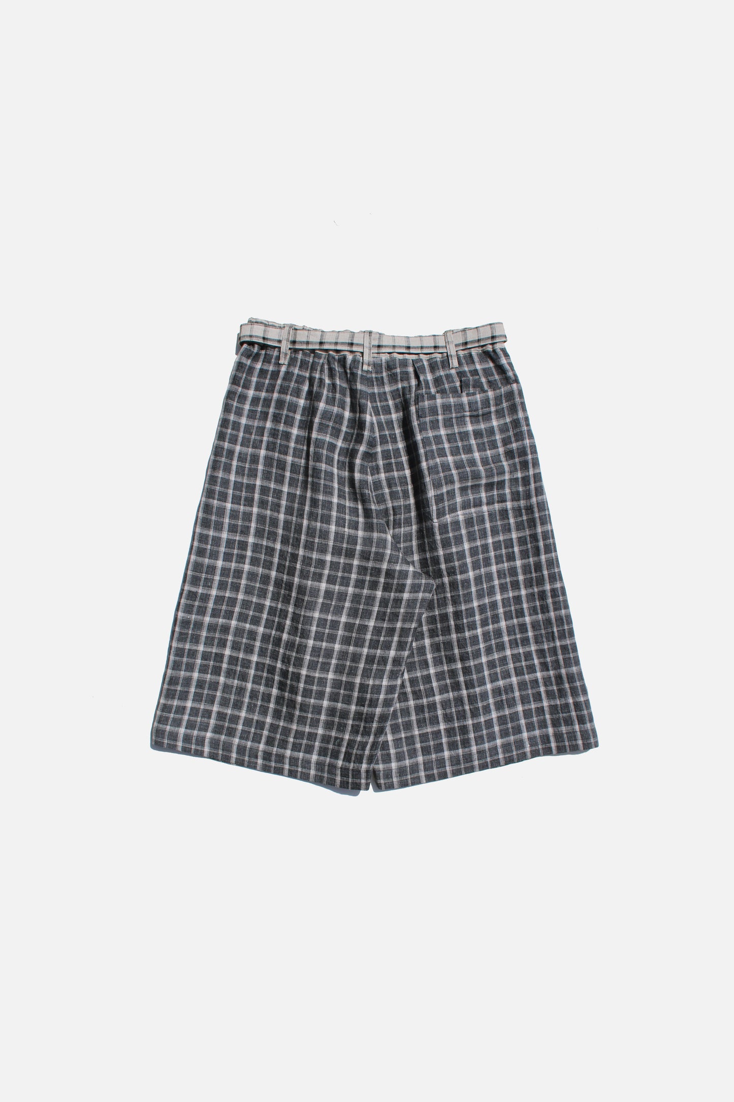 ESSAY 3TUCKED CROP SHORTS - GREY CHECK