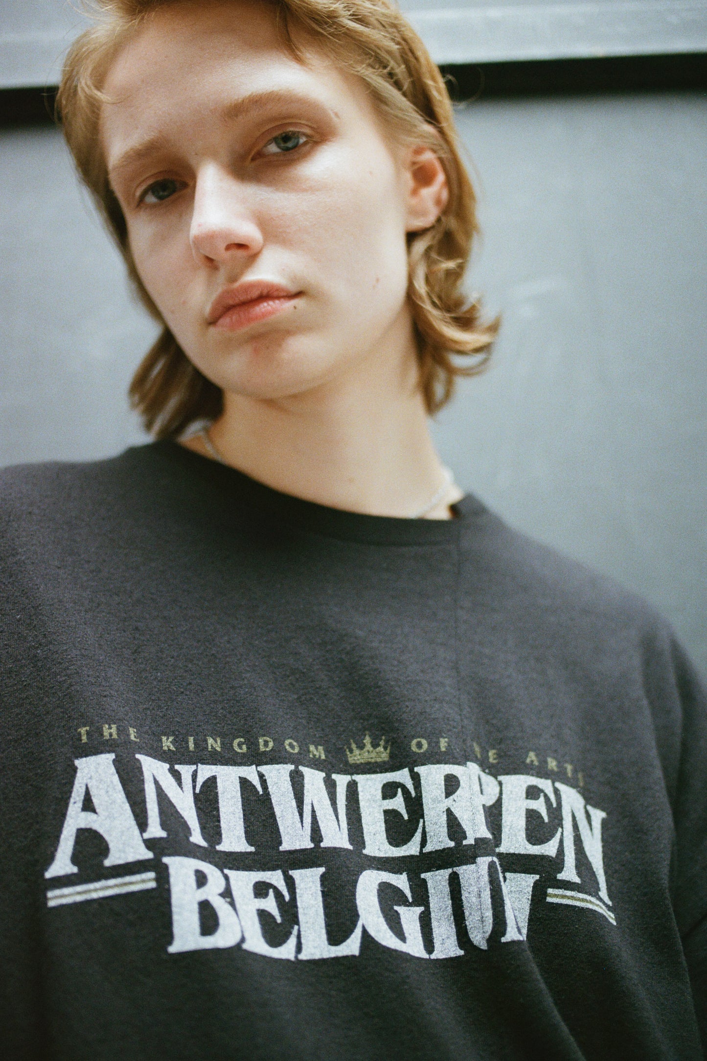 ESSAY CUT UP LONG LAYER T-SHIRT - ANTWERPEN BLACK
