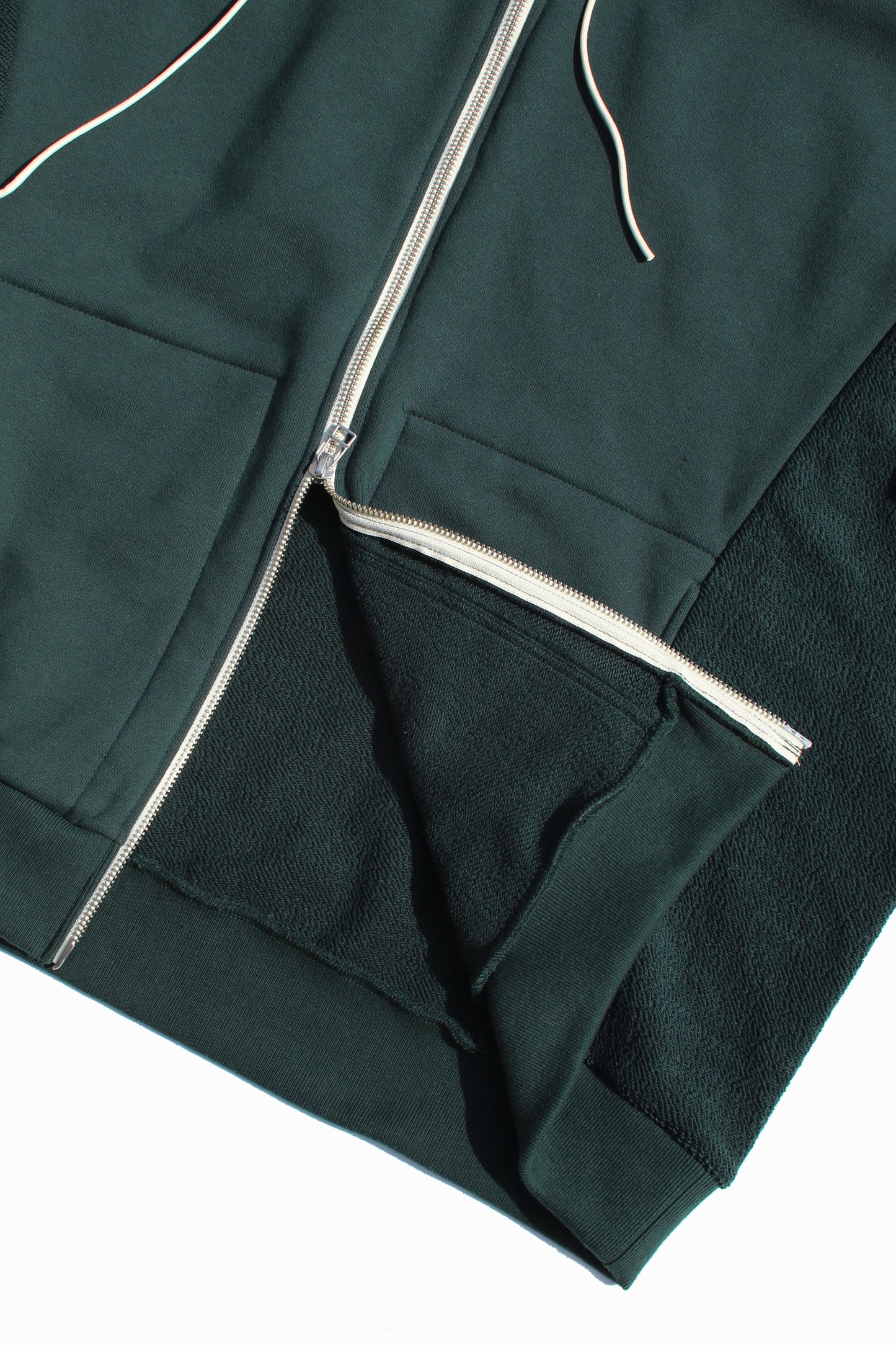 MY BEAUTIFUL LANDLET 30/7 TIGHT TENSION FLEECE FABRIC ZIP SWEAT HOODIE