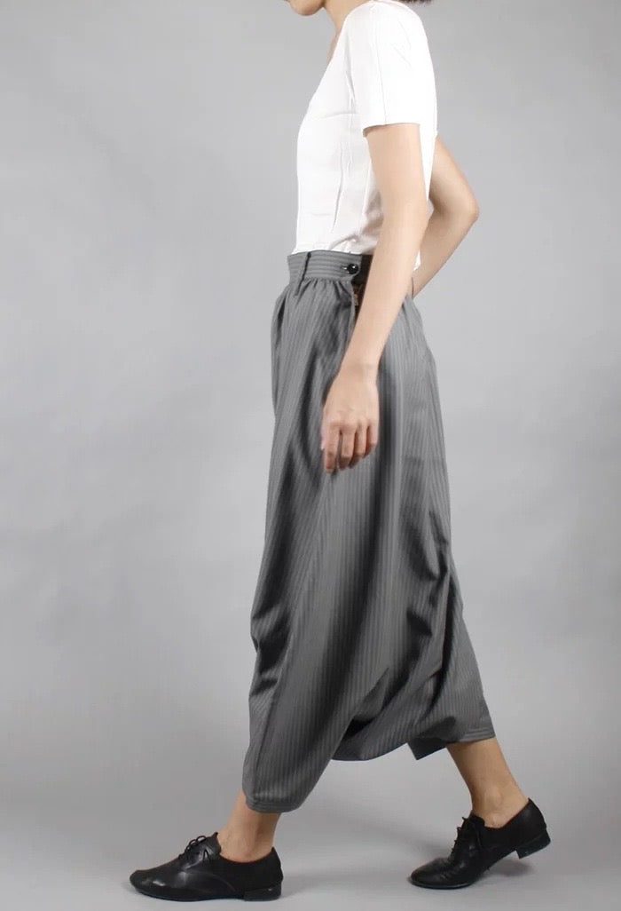 LIMI feu STRIPED SAROUEL PANTS