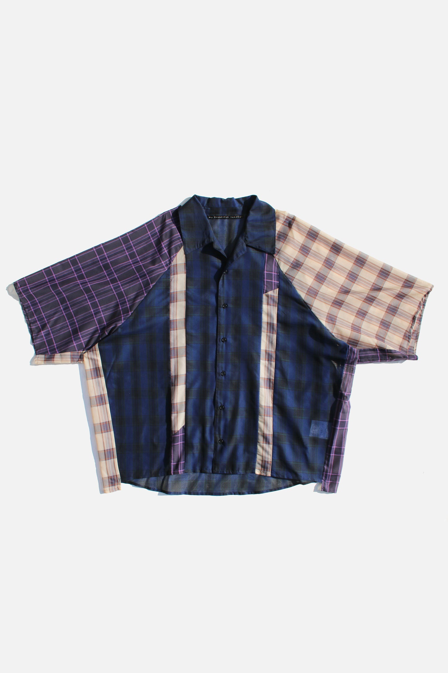 MY BEAUTIFUL LANDLET ORGANDY CHECK SS SHIRT