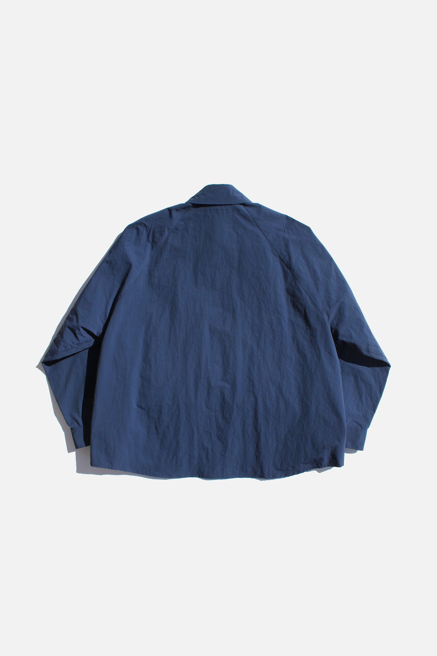 MY BEAUTIFUL LANDLET NYLON TAFFETA BIG POCKET SHIRT - NAVY