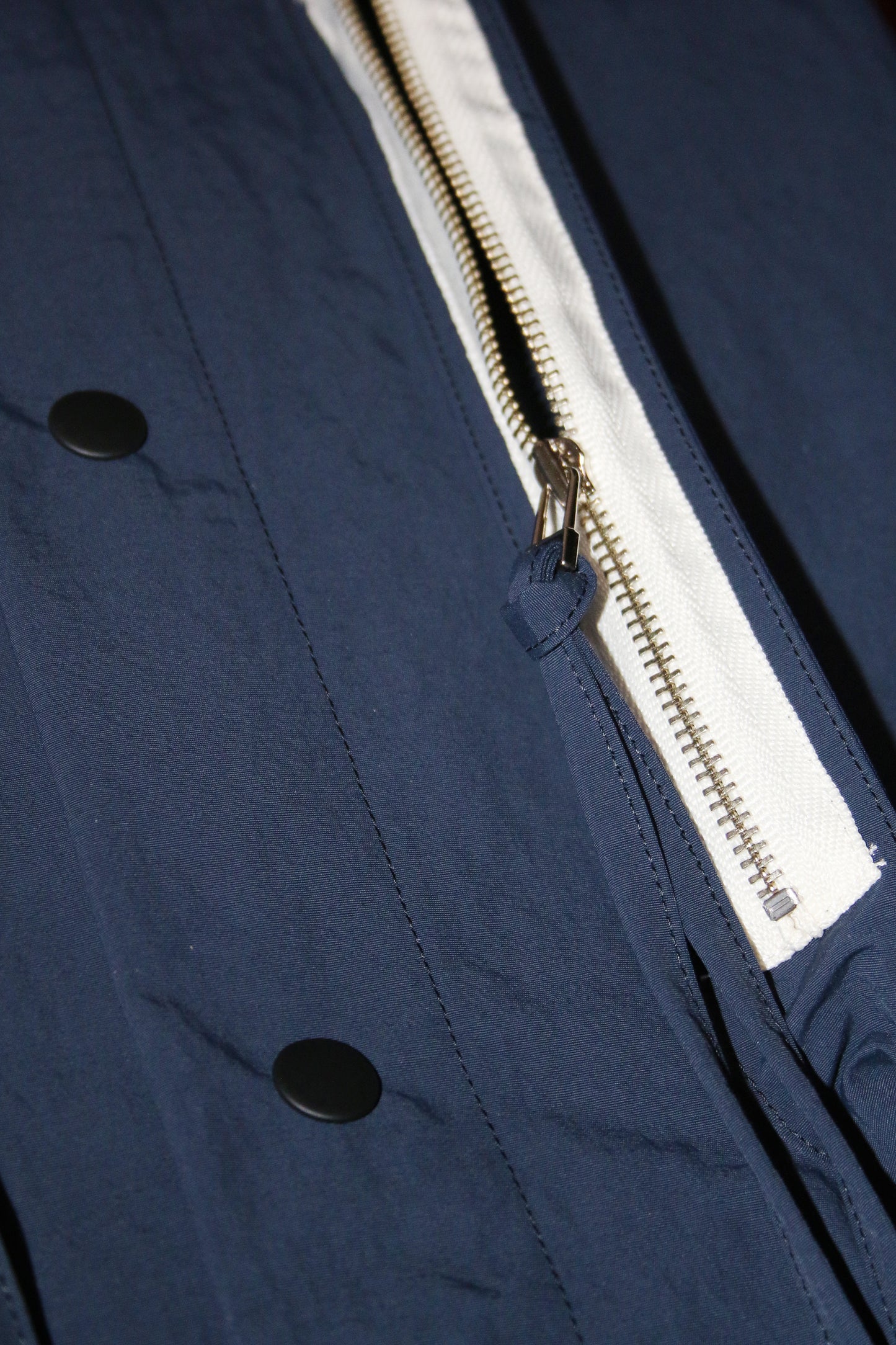 MY BEAUTIFUL LANDLET NYLON TAFFETA BIG POCKET SHIRT - NAVY