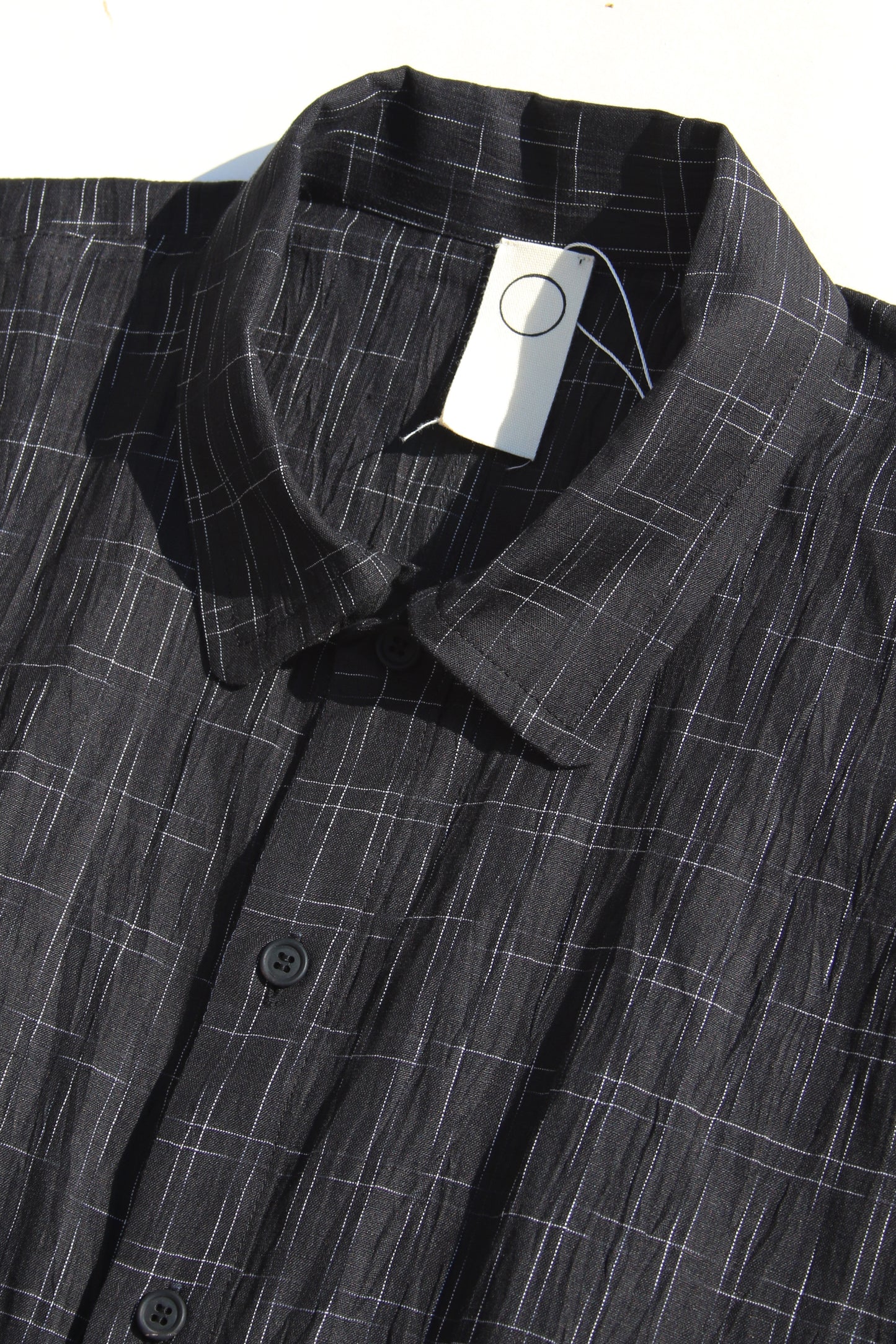 O PROJECT FINE KASURI SHIRTING BALLOON SHIRT