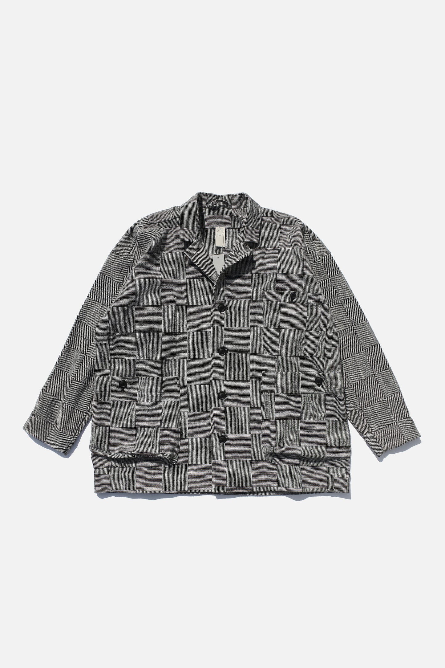 O PROJECT BLOCK STRIPE CLOTH BLAZER