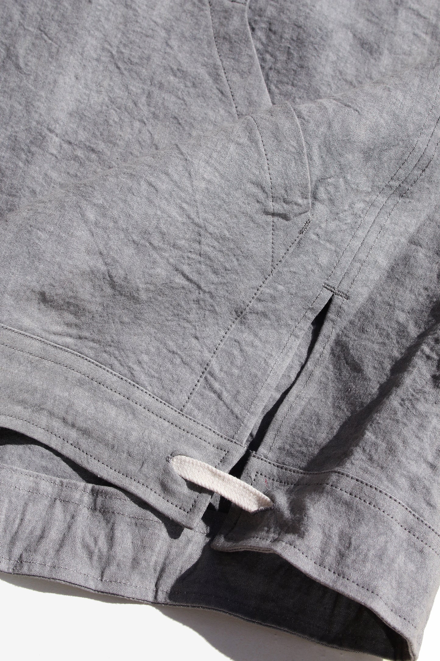 O PROJECT LINEN WASHI CLOTH BODY WARMER - LIGHT SUMI