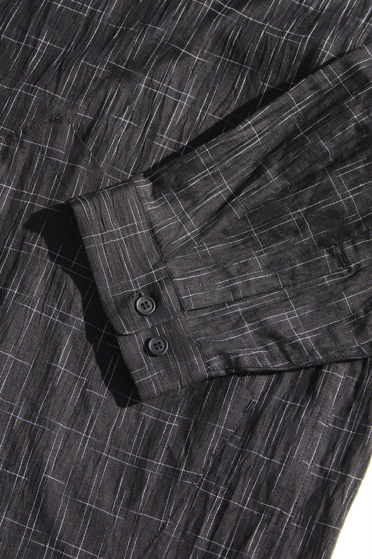O PROJECT FINE KASURI SHIRTING BALLOON SHIRT