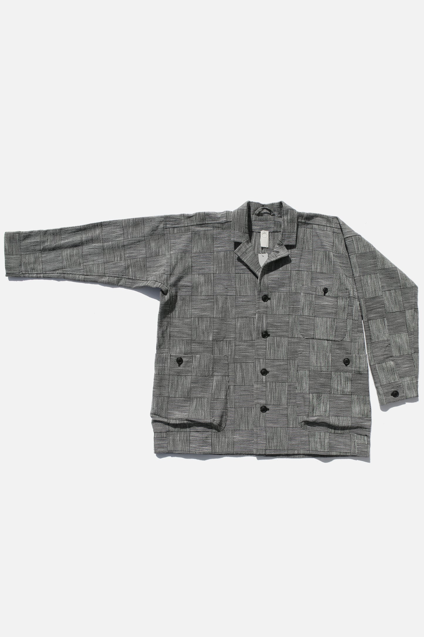 O PROJECT BLOCK STRIPE CLOTH BLAZER