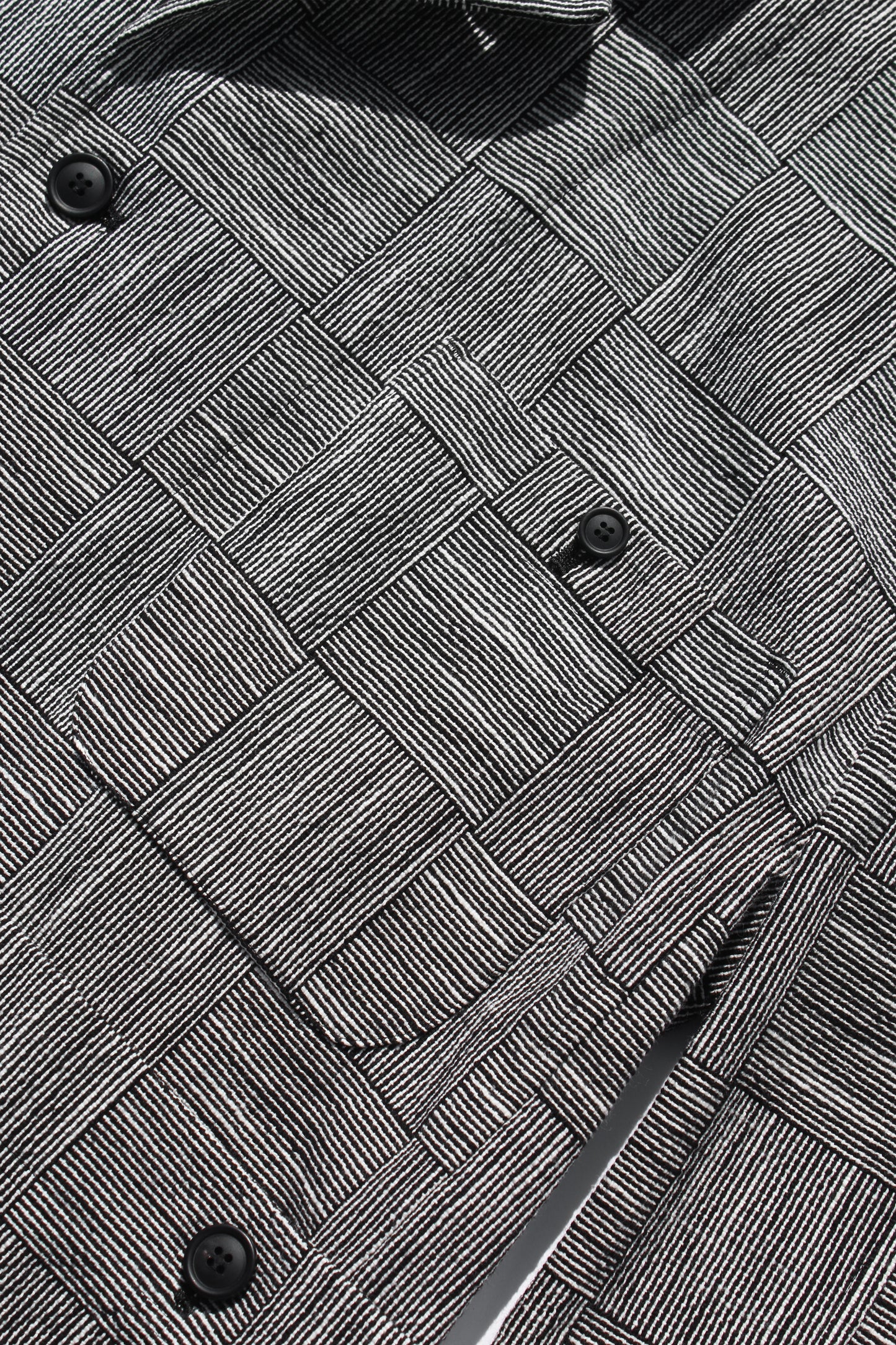 O PROJECT BLOCK STRIPE CLOTH BLAZER