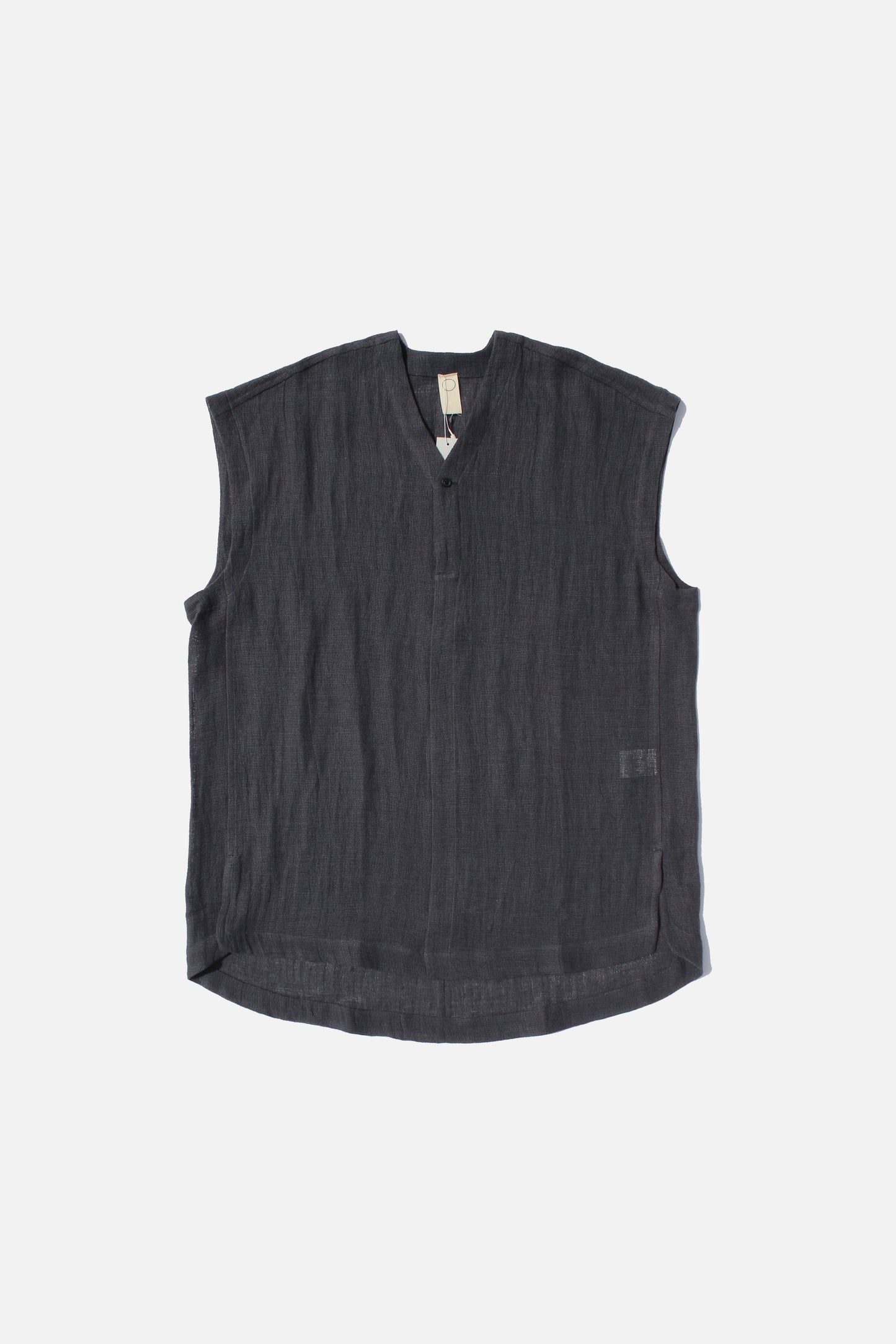 O PROJECT PANAMA MESH CLOTH TUNIC - ANTHRACITE
