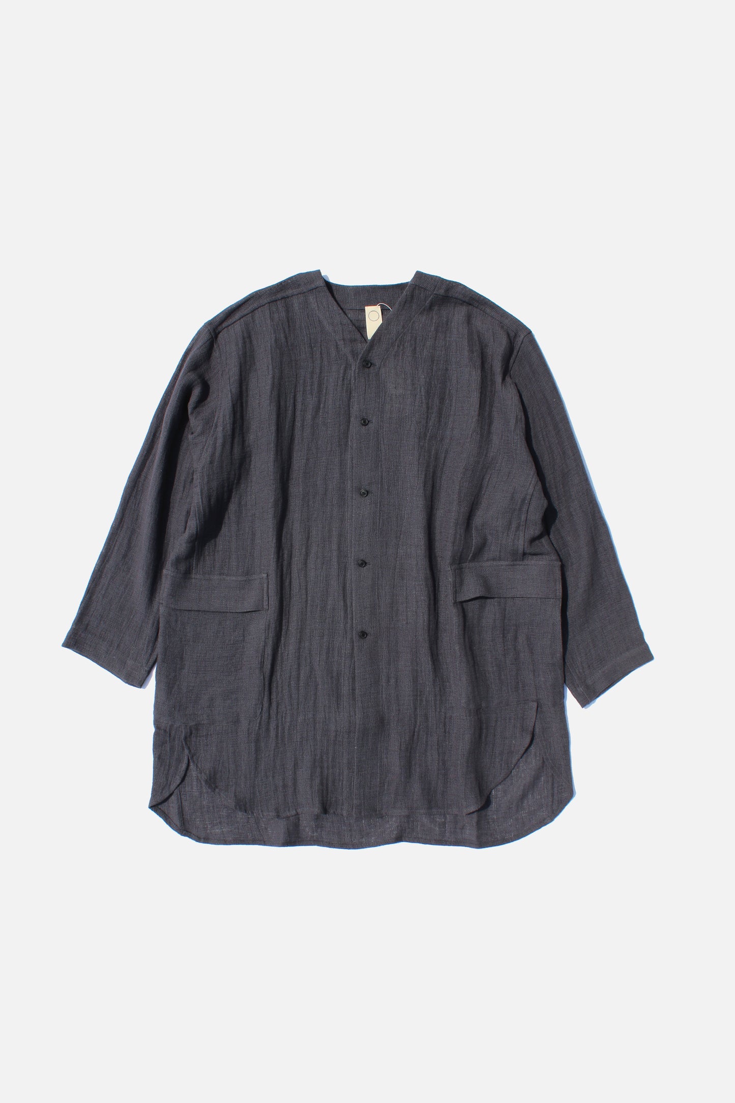 O PROJECT PANAMA MESH CLOTH LONG SHIRT - ANTHRACITE