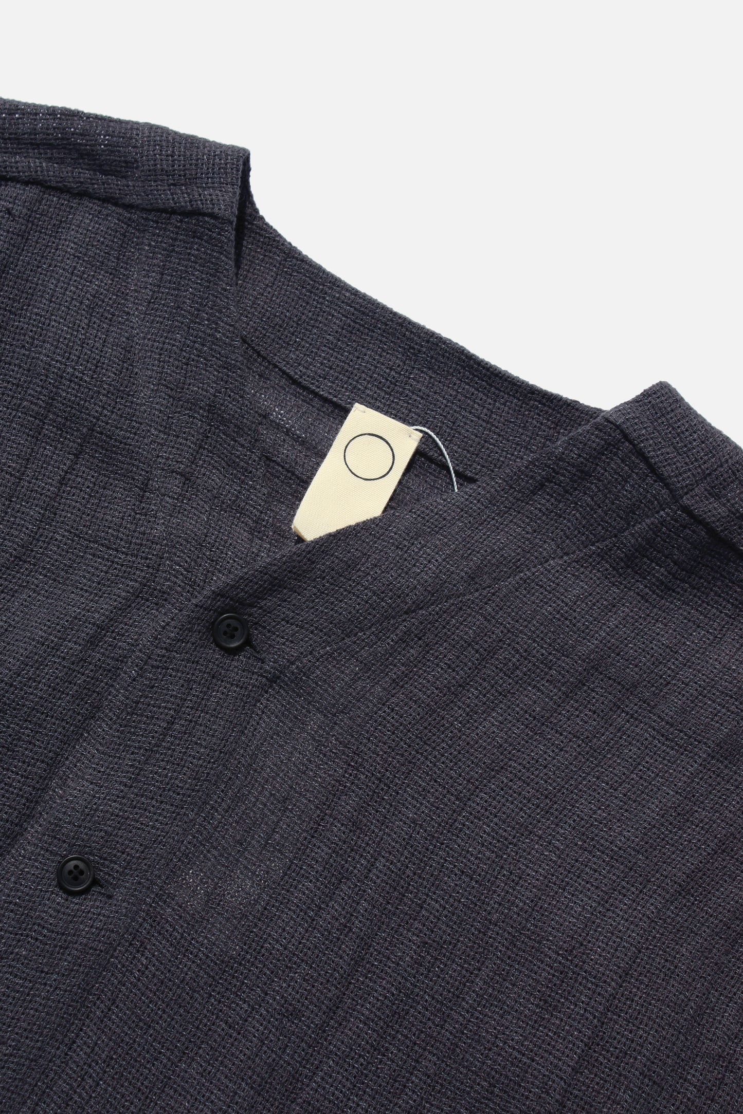 O PROJECT PANAMA MESH CLOTH LONG SHIRT - ANTHRACITE