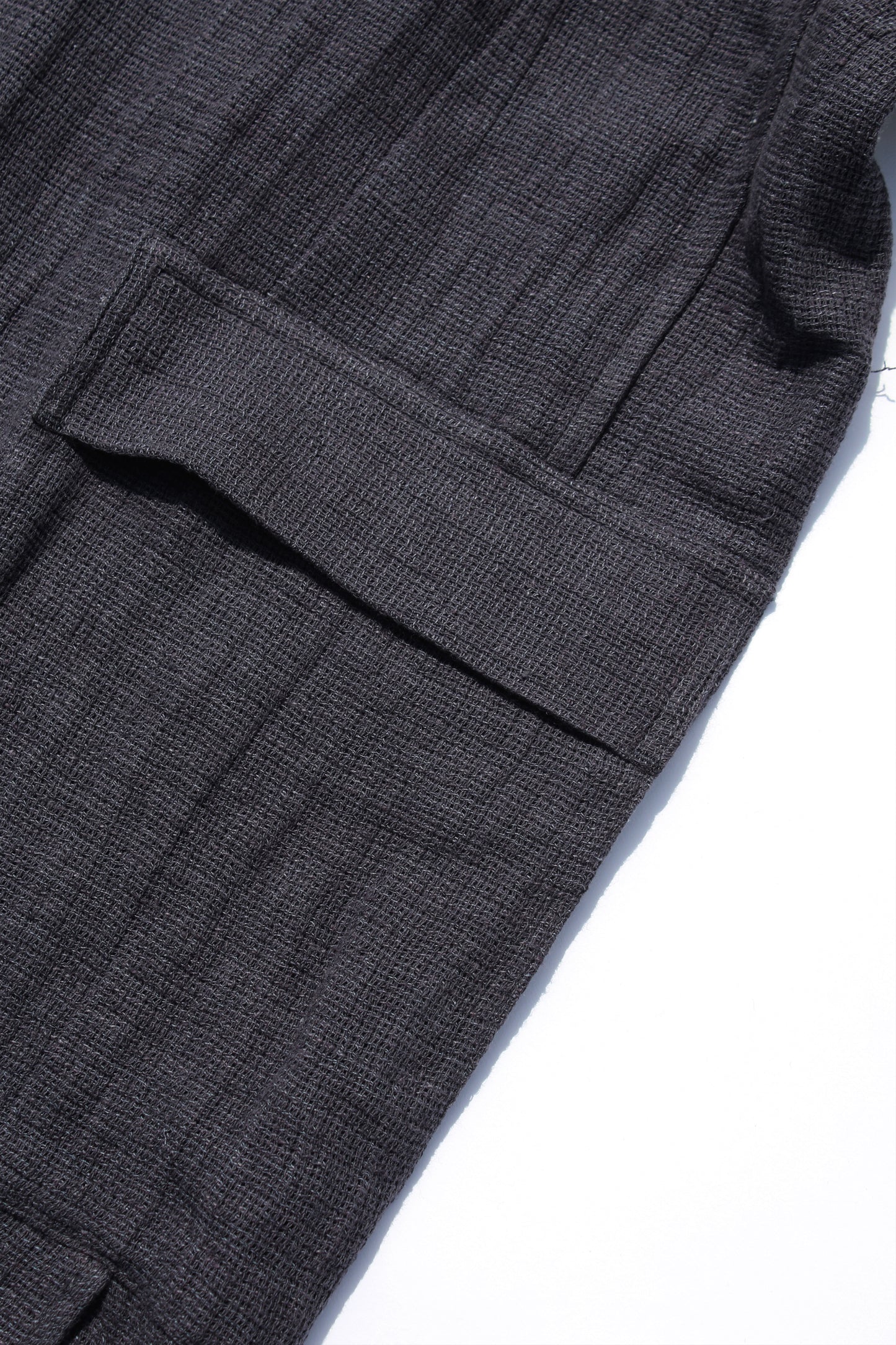 O PROJECT PANAMA MESH CLOTH LONG SHIRT - ANTHRACITE