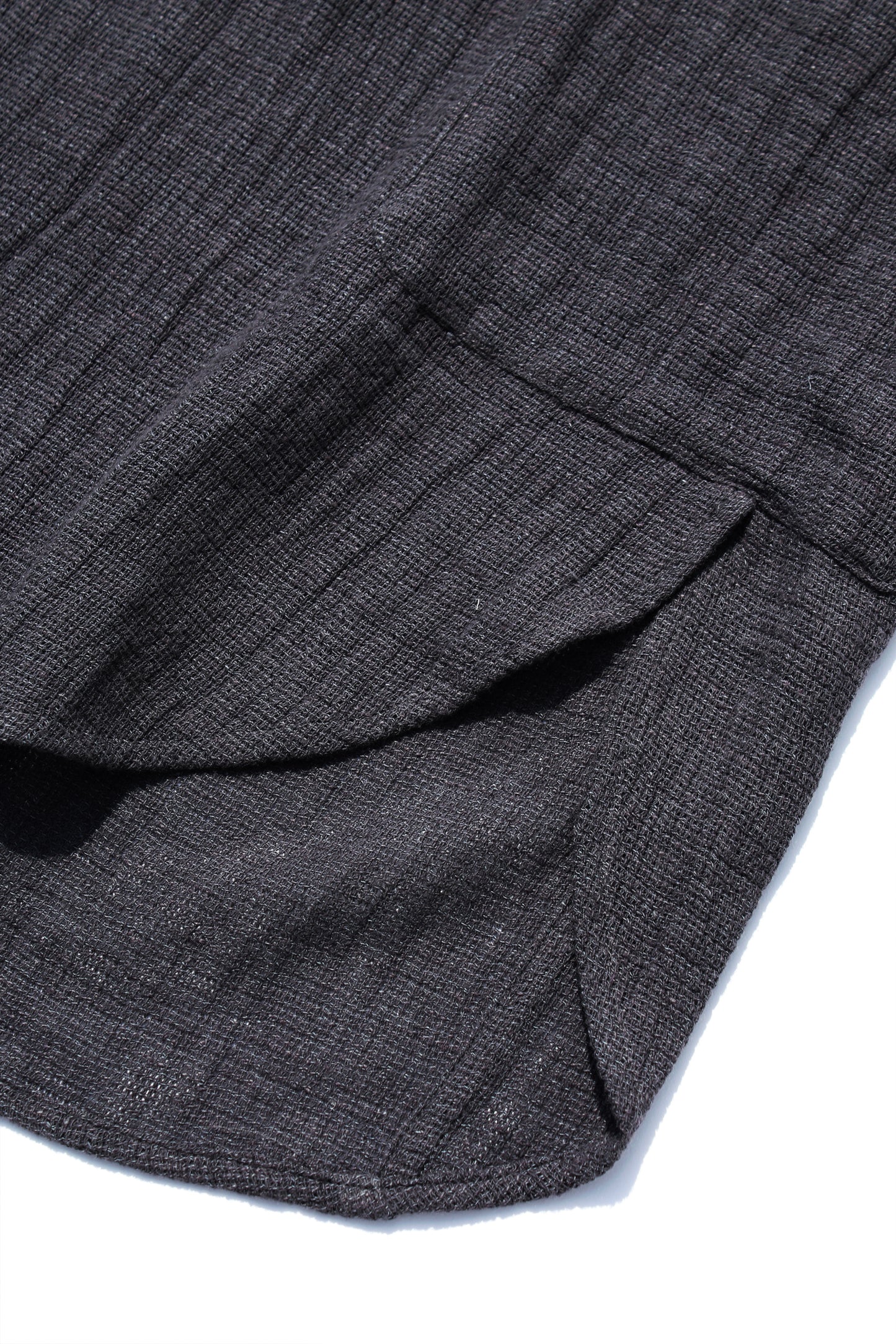 O PROJECT PANAMA MESH CLOTH LONG SHIRT - ANTHRACITE