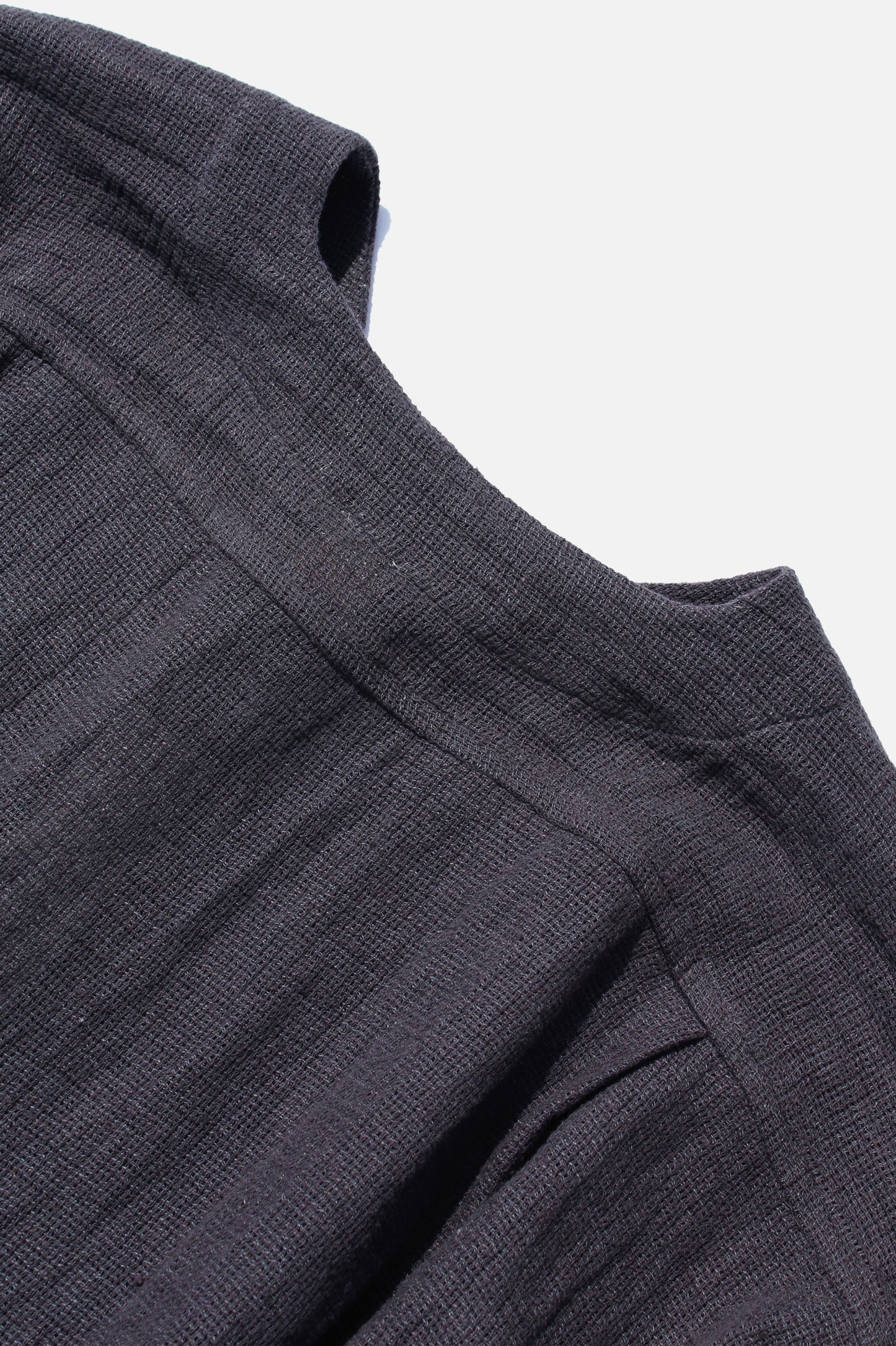 O PROJECT PANAMA MESH CLOTH LONG SHIRT - ANTHRACITE