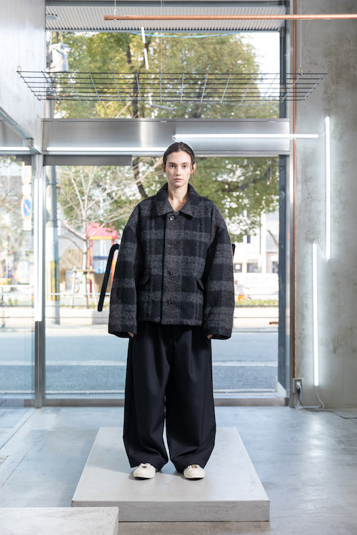 VOAAOV KAWADA DOWN TRYSPIN LOOP WOOL JACKET