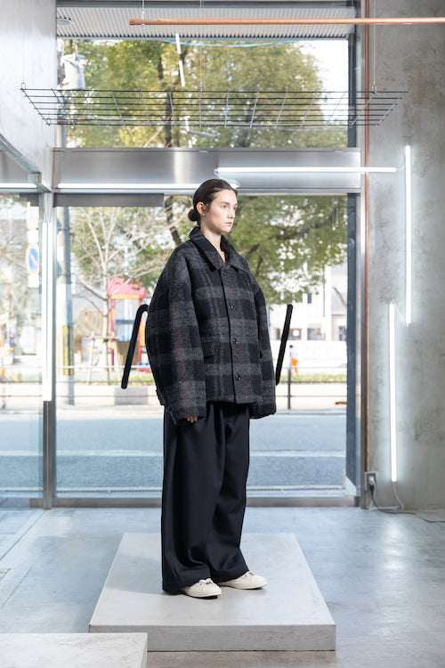VOAAOV KAWADA DOWN TRYSPIN LOOP WOOL JACKET