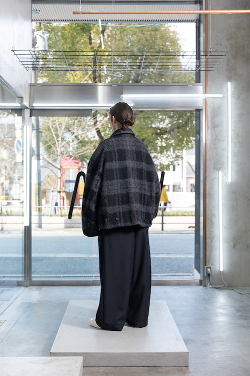 VOAAOV KAWADA DOWN TRYSPIN LOOP WOOL JACKET