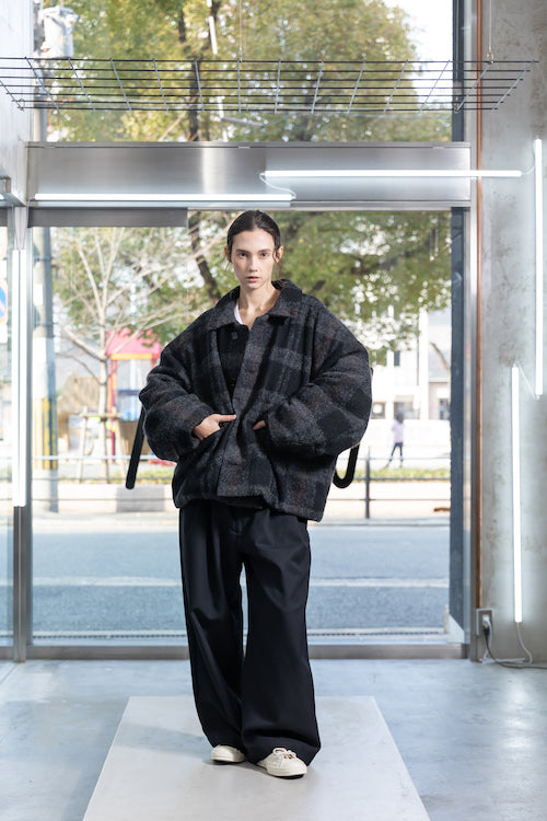 VOAAOV KAWADA DOWN TRYSPIN LOOP WOOL JACKET