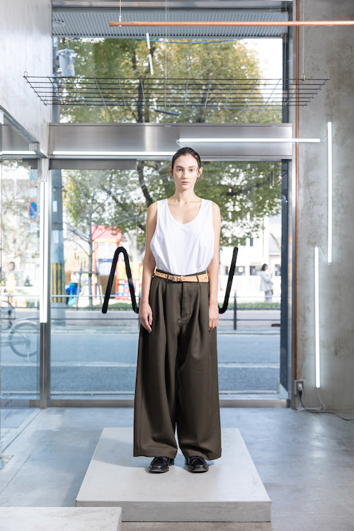 VOAAOV BISHU WOOL ONI SURGE WIDE PANTS