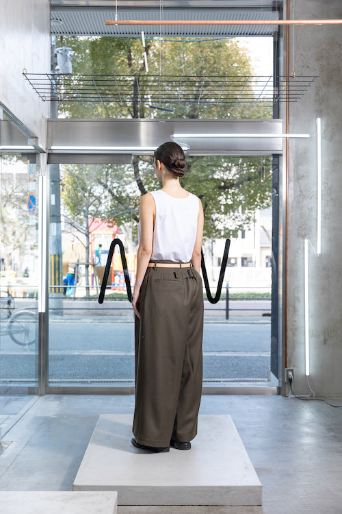 VOAAOV BISHU WOOL ONI SURGE WIDE PANTS