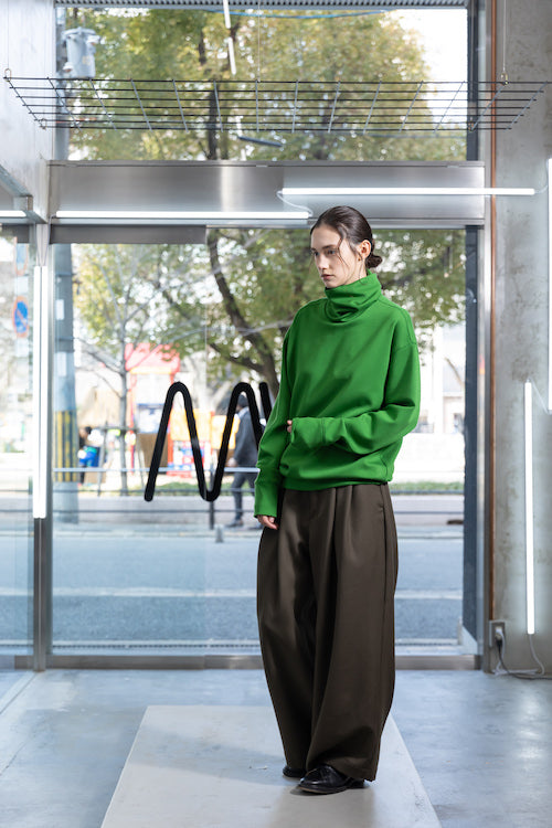 VOAAOV DUALWARM HIGHNECK PULLOVER - GREEN