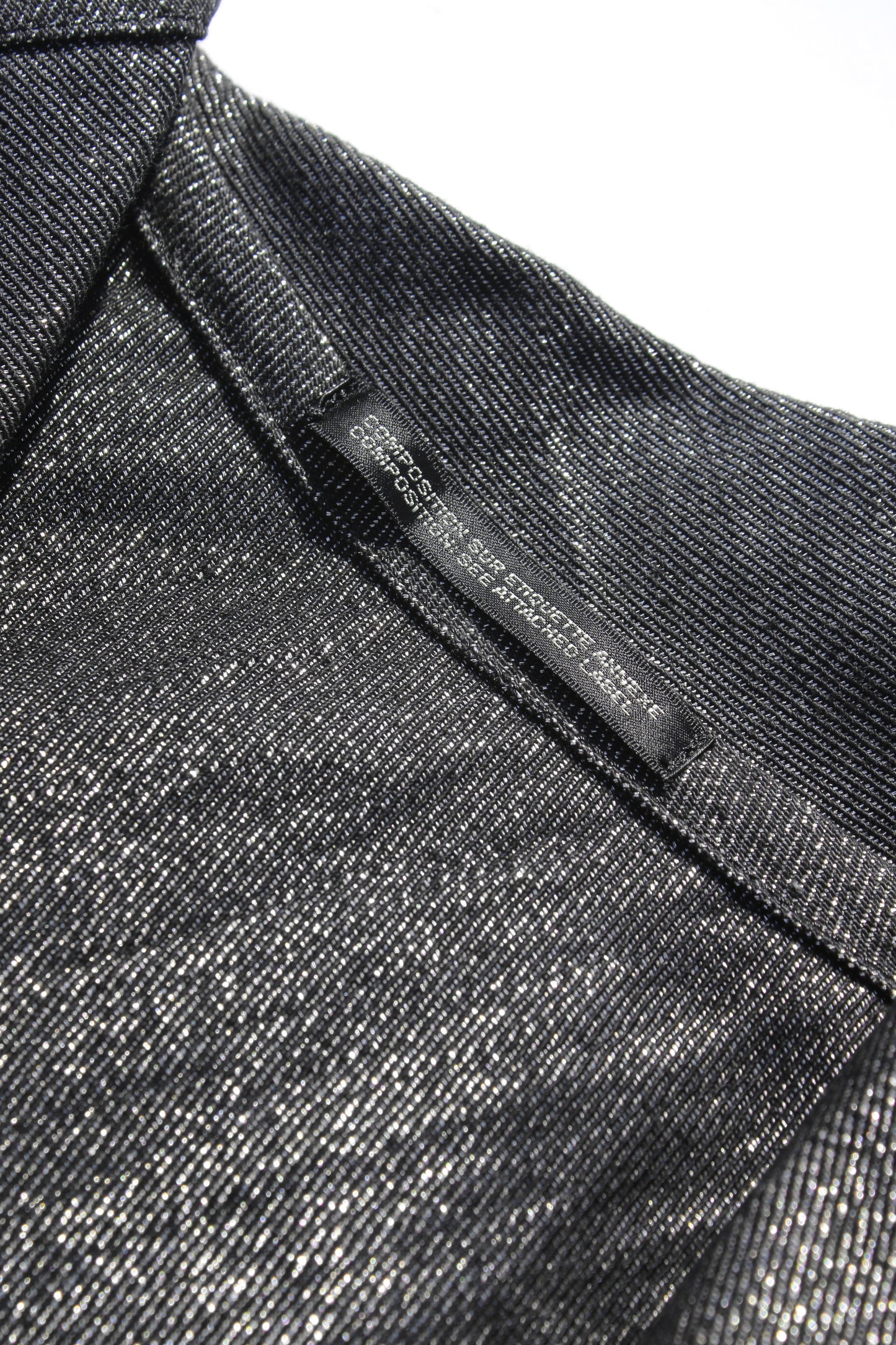 Yohji Yamamoto FEMME ASYMMETRICAL COAT SILVER GREY