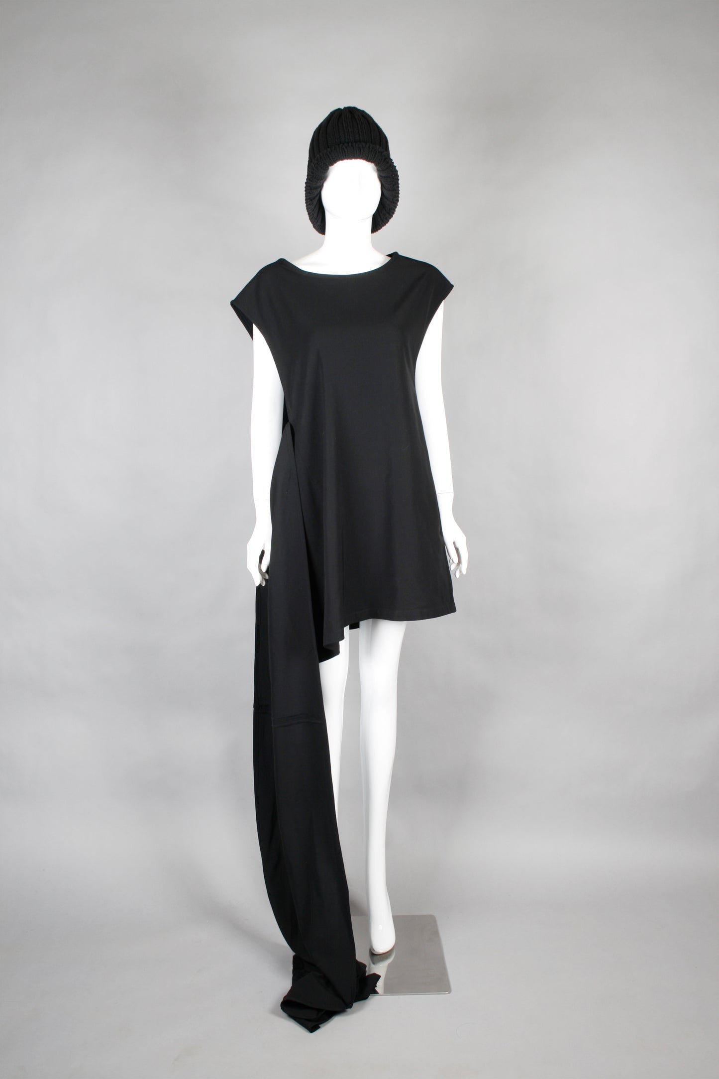 LIMI feu STOLE DRESS BLACK