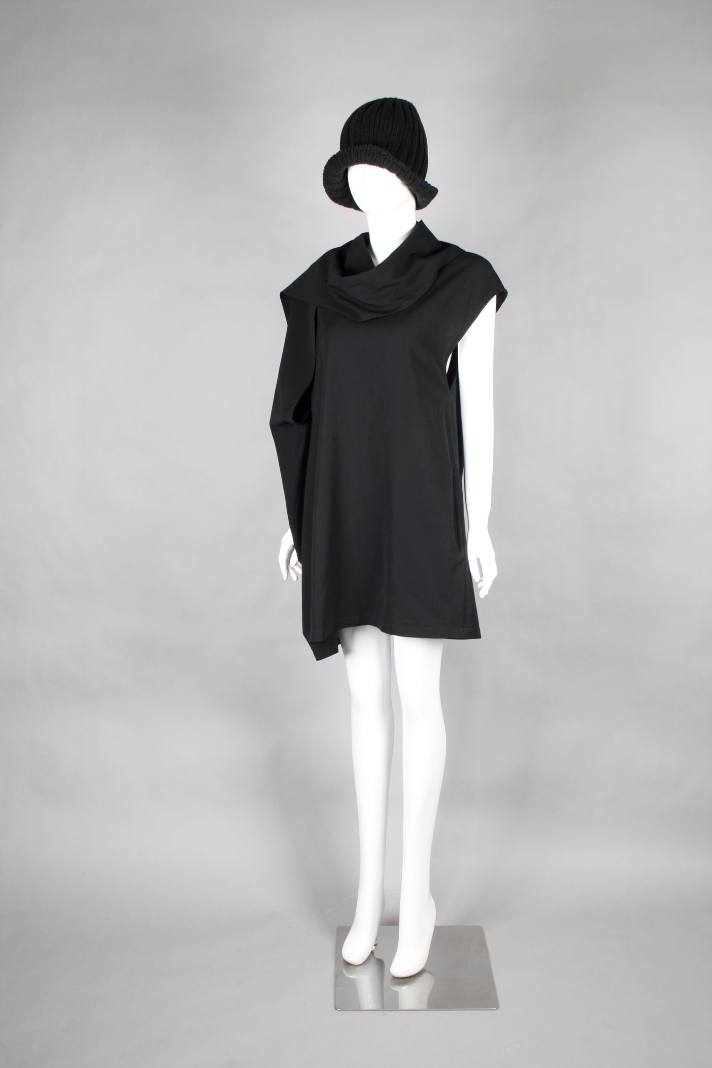 LIMI feu STOLE DRESS BLACK