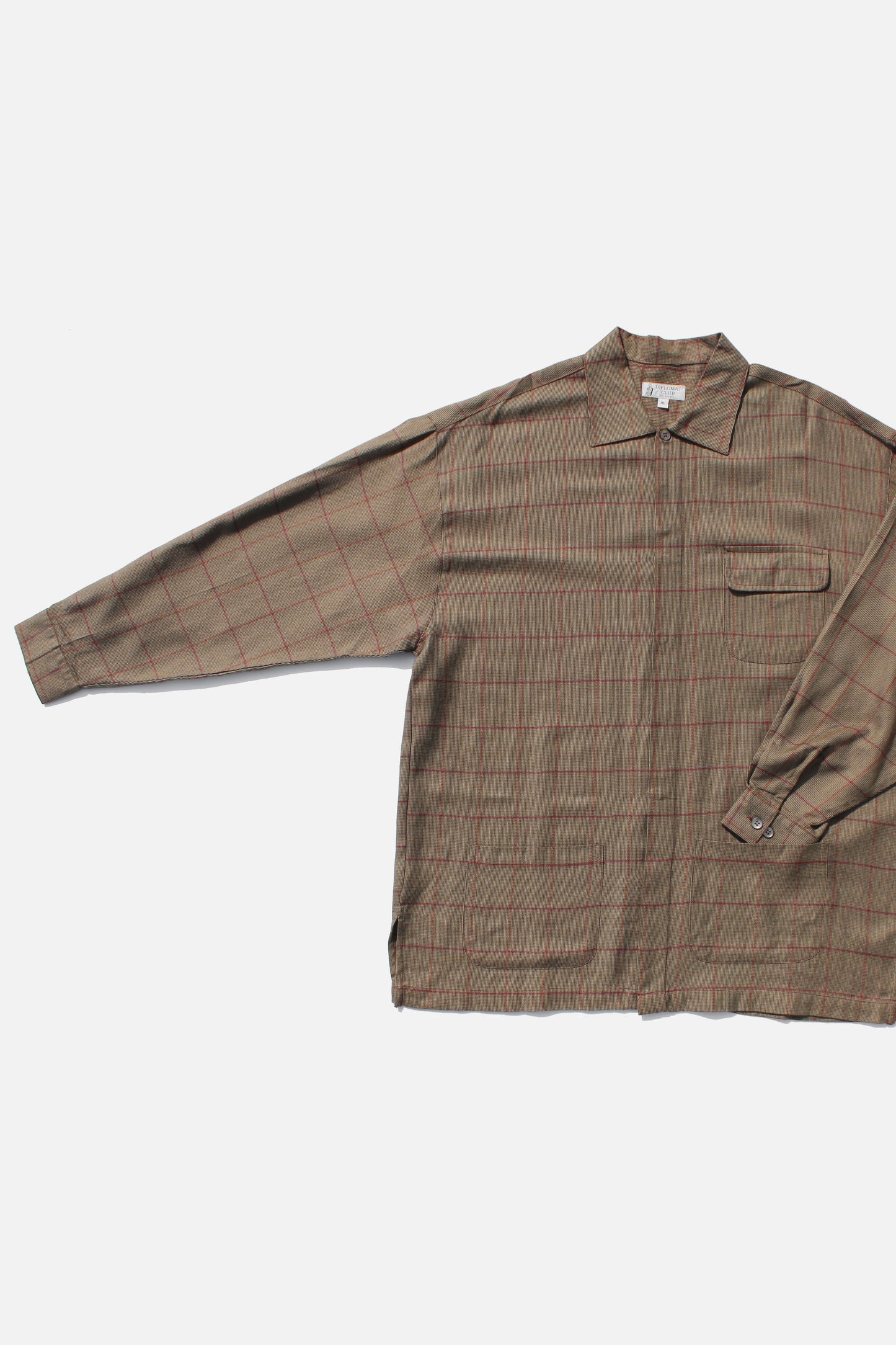 DIPLOMAT CLUB CHECK SHIRT BROWN CHECK
