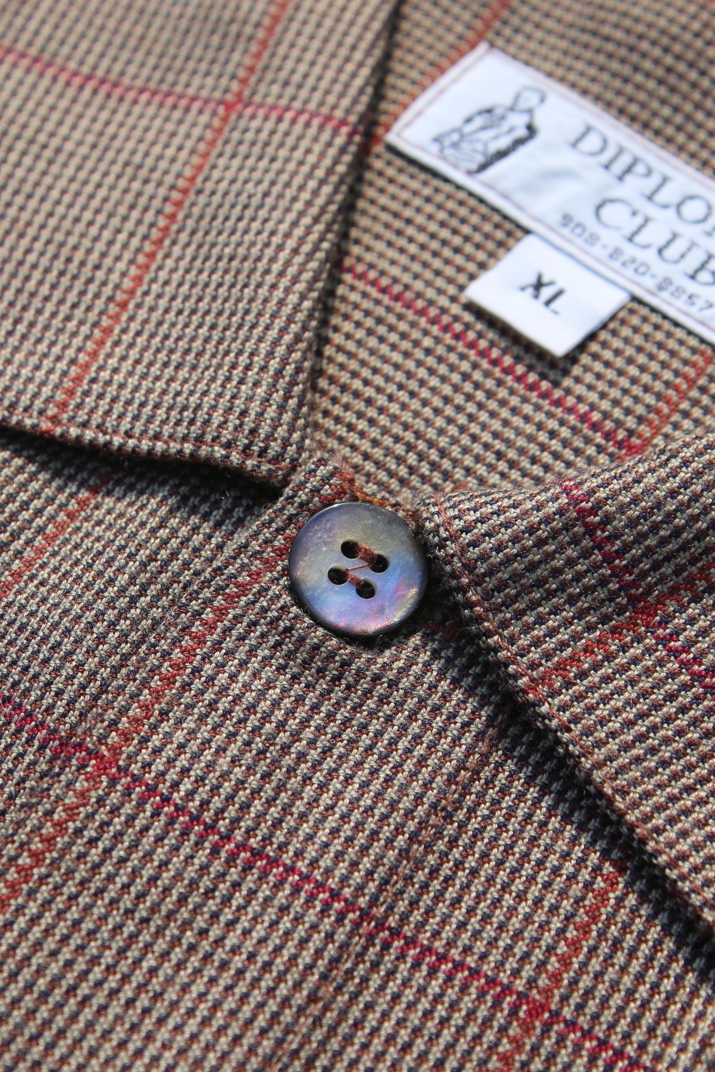 DIPLOMAT CLUB CHECK SHIRT BROWN CHECK