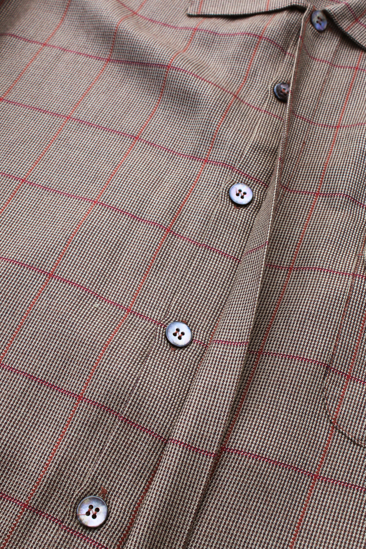 DIPLOMAT CLUB CHECK SHIRT BROWN CHECK