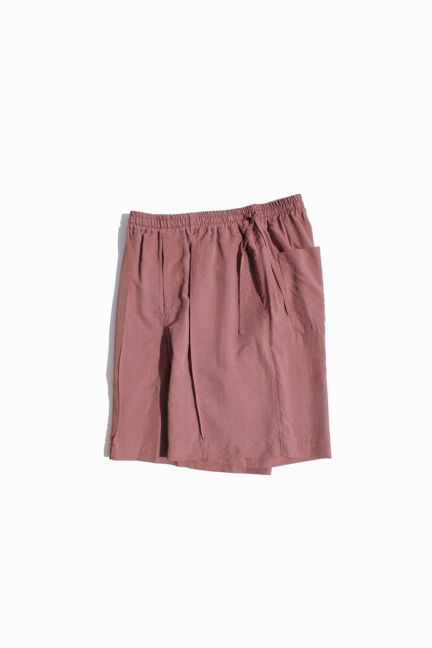 VOAAOV SOFT DRAPE MODAL SHORTS - PINK