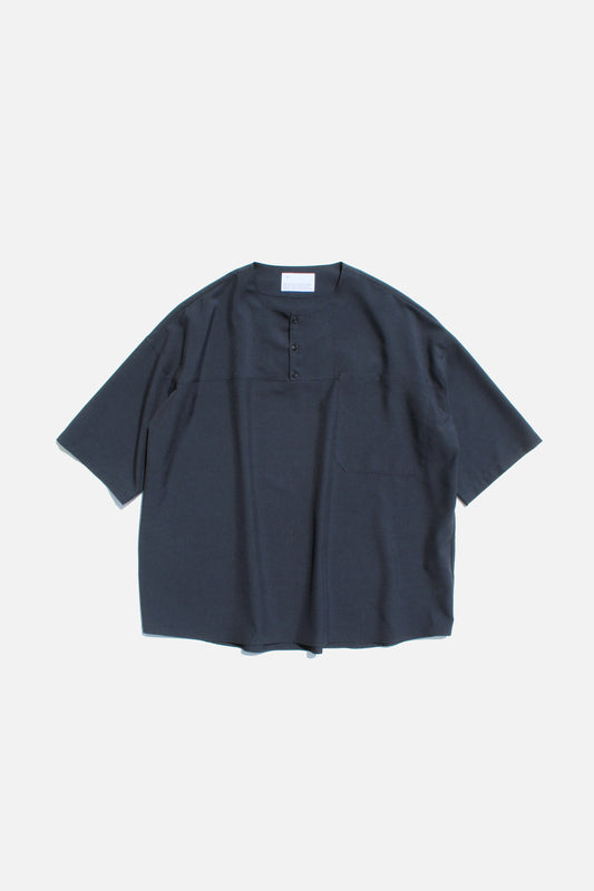 VOAAOV SUMMER WOOL LIKE HENRY NECK PULLOVER