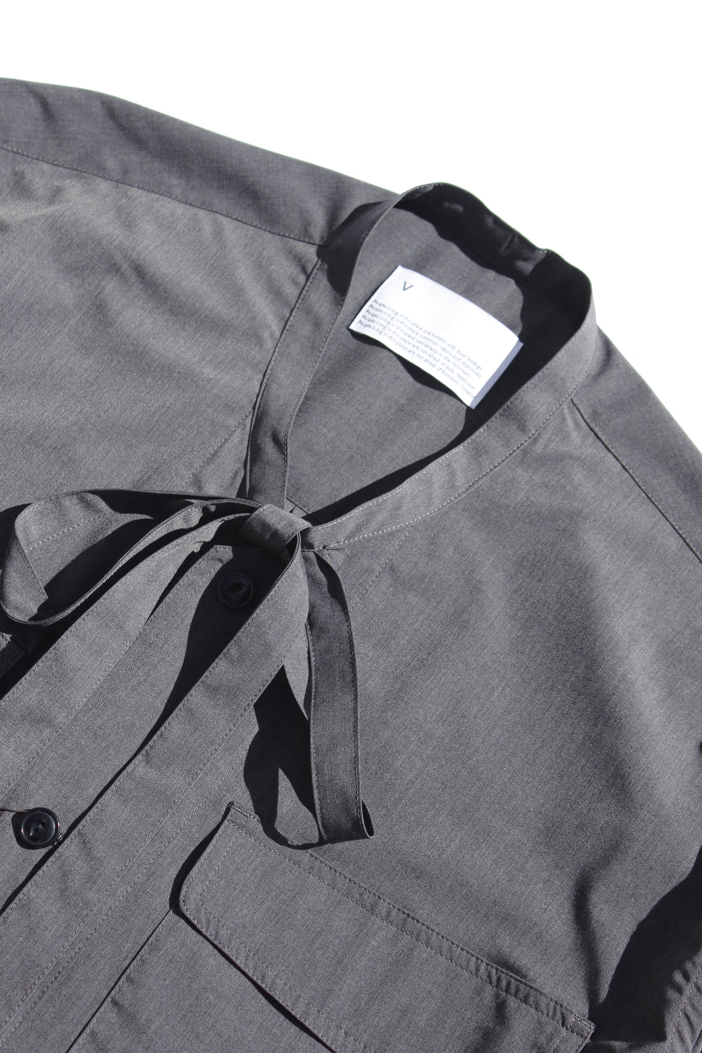 VOAAOV T/R TYPEWRITER SHIRT - CHARCOAL