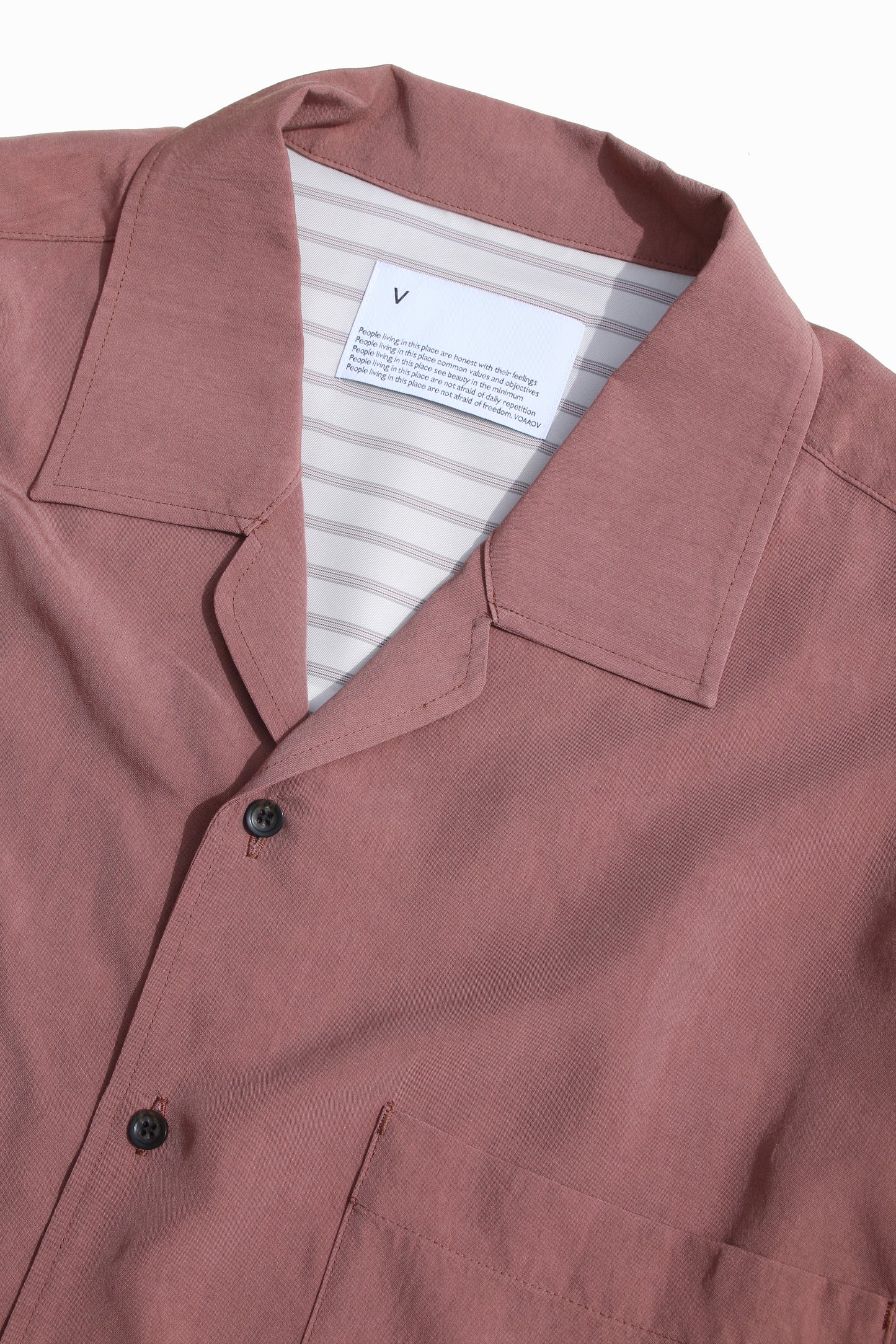 VOAAOV SOFT DRAPE MODAL SS SHIRT - PINK