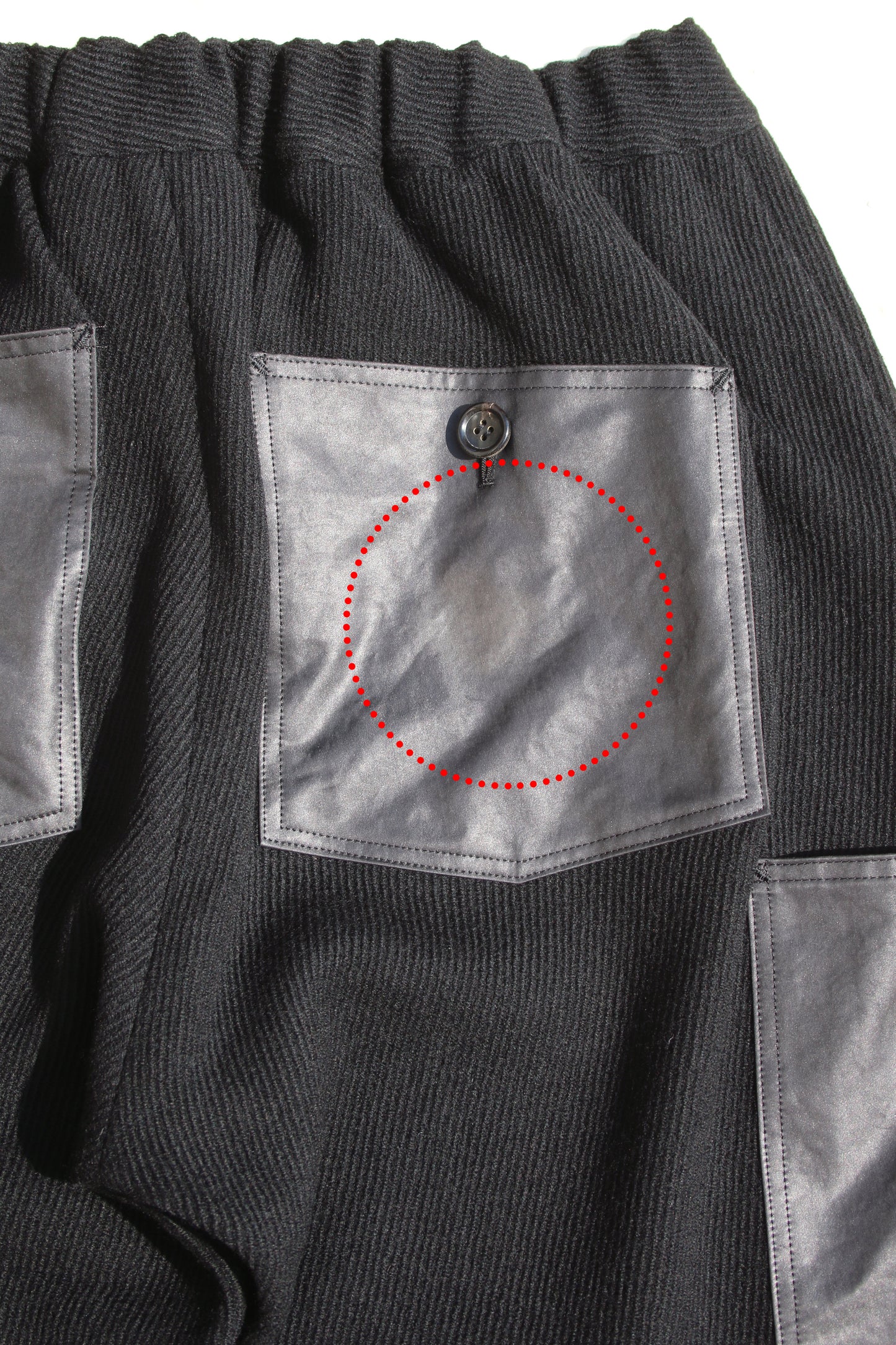 USED DOUBLE KNEE PANTS BLACK