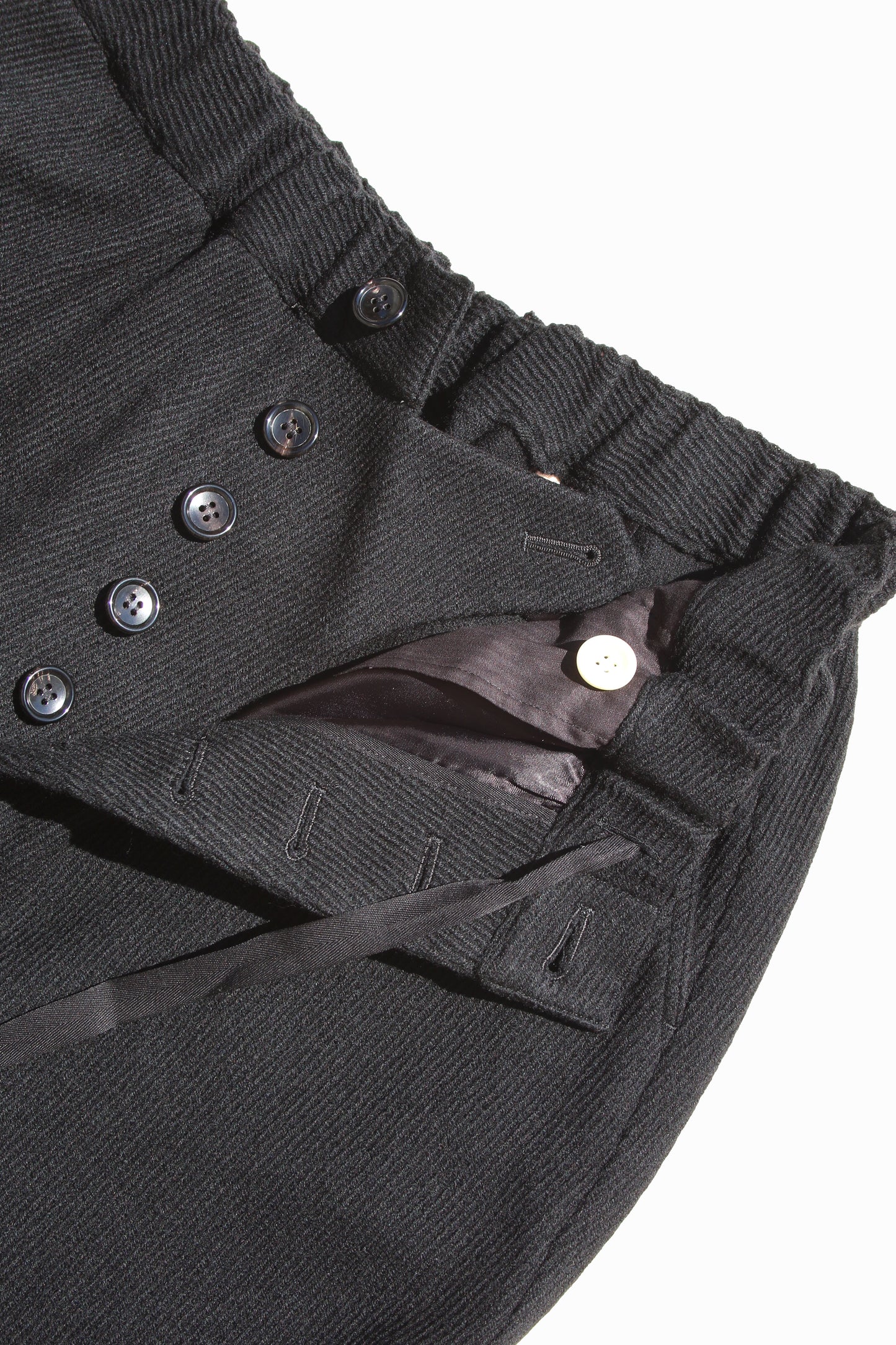 USED DOUBLE KNEE PANTS BLACK