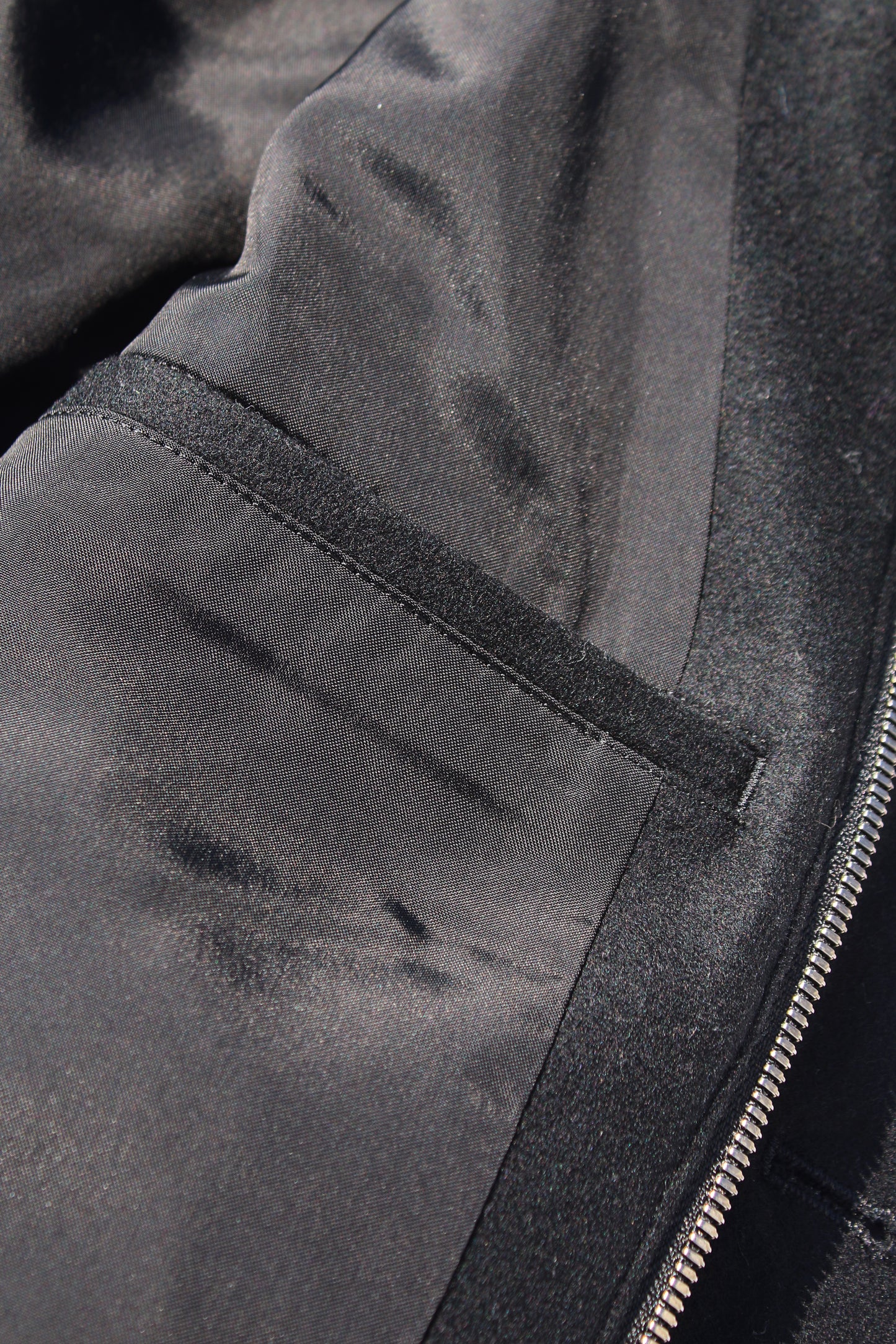 Y's FUR HOOD COAT BLACK
