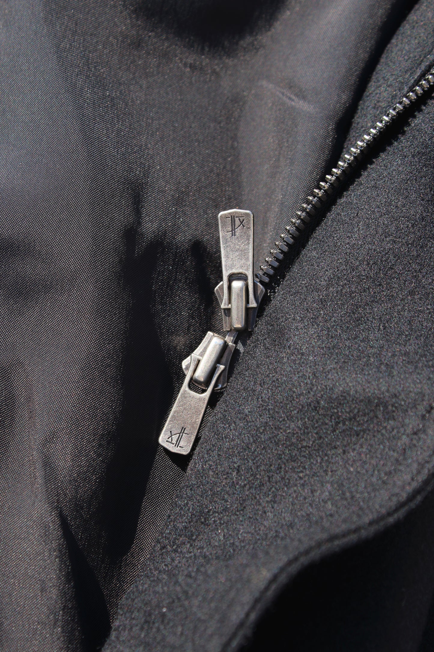Y's FUR HOOD COAT BLACK