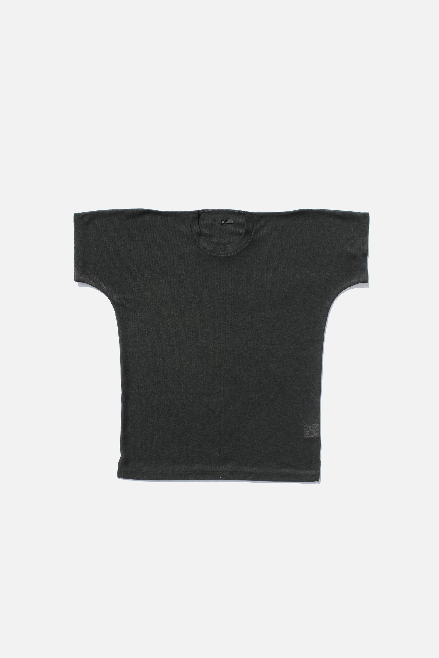 Y's POLYESTER TEE BLACK