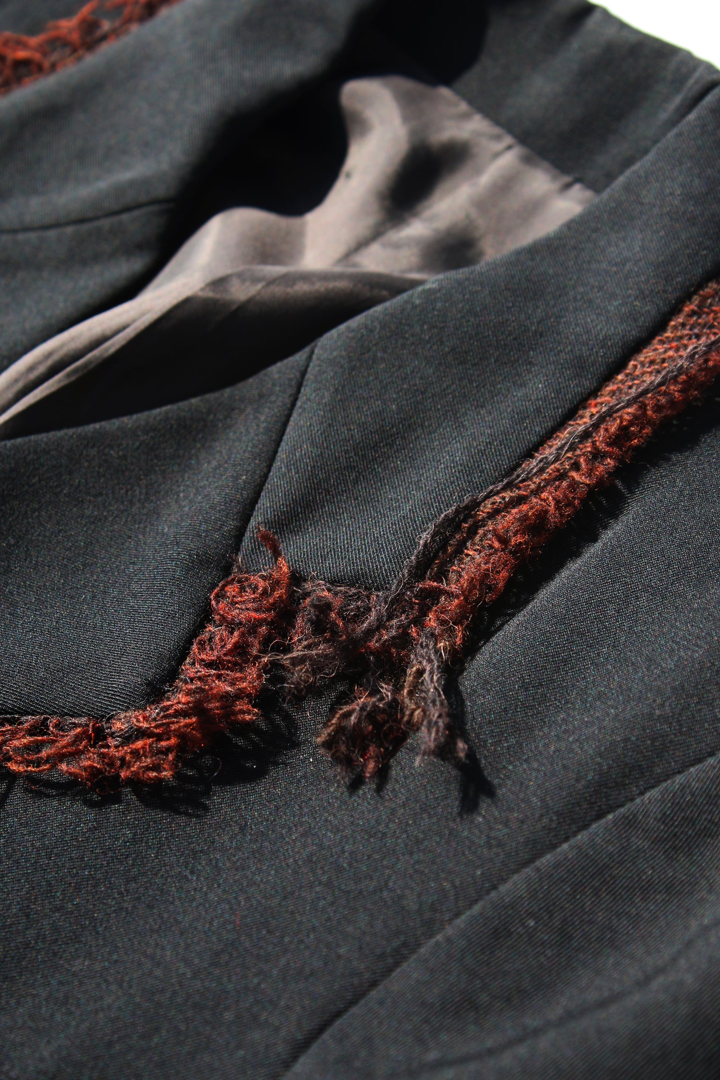 Yohji Yamamoto FRINGE JACKET BLACK