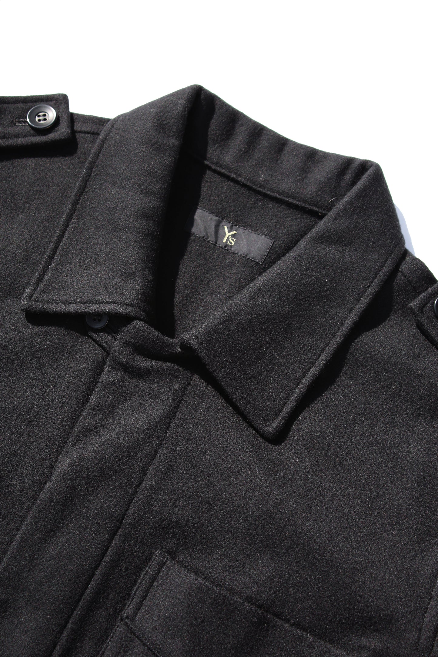 Y's BELT PULLOVER SHIRT BLACK
