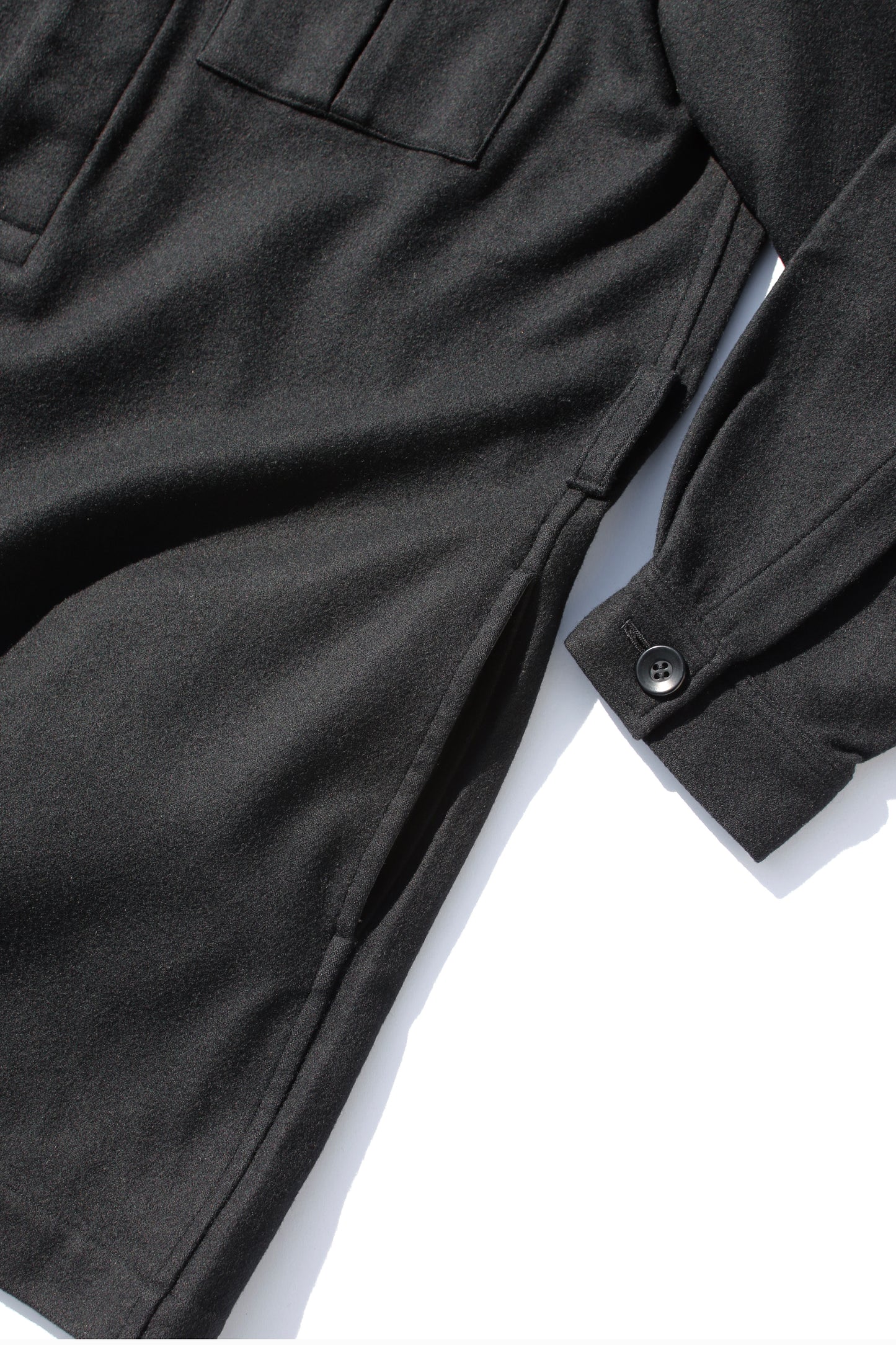 Y's BELT PULLOVER SHIRT BLACK
