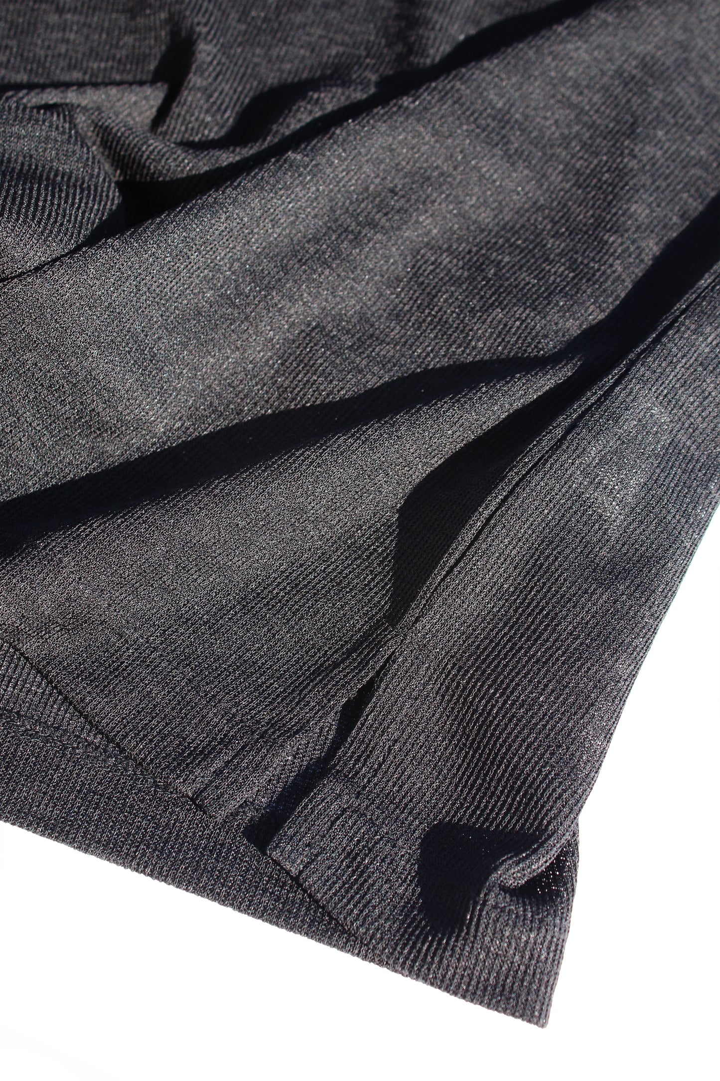 Y's POLYESTER TEE BLACK