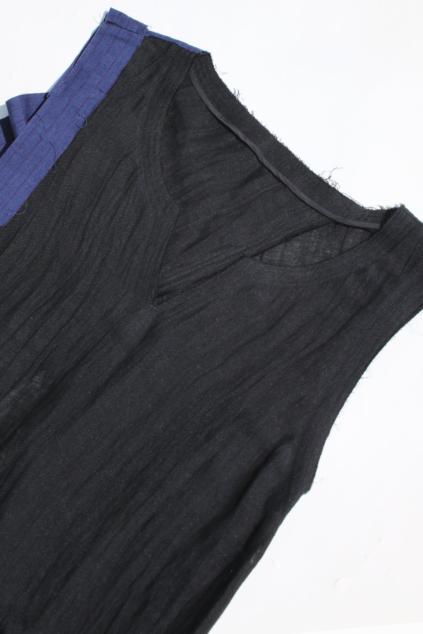 Yohji Yamamoto FEMME BI-COLOR CUTTING SLEEVELESS ONEPIECE