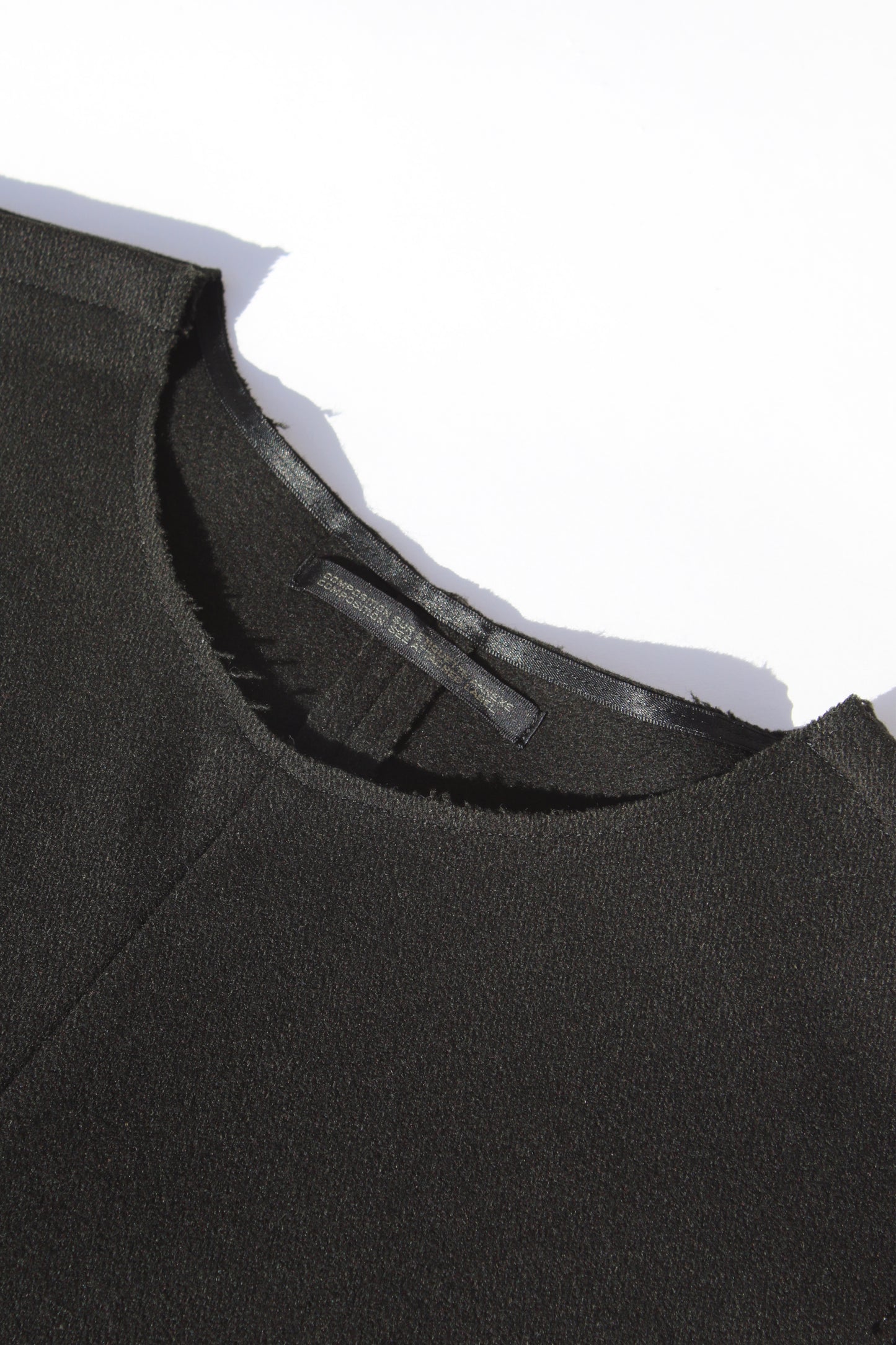 Yohji Yamamoto FEMME BUTTON SHOULDER OVERALL BLACK