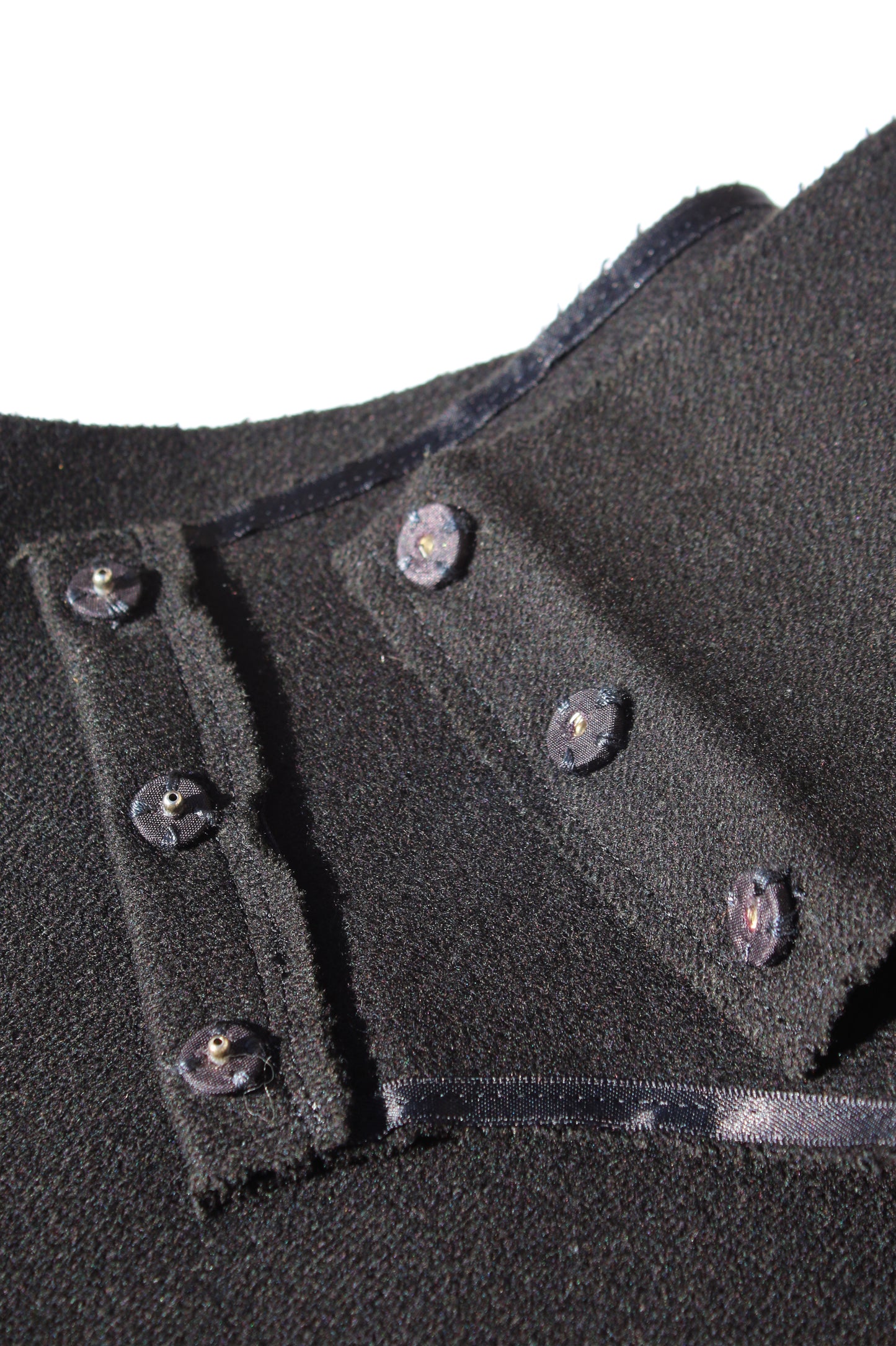 Yohji Yamamoto FEMME BUTTON SHOULDER OVERALL BLACK