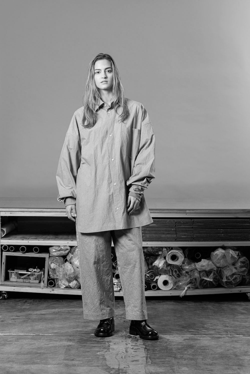 VOAAOV SUN DRYING DOWN PROOF COTTON SHIRT